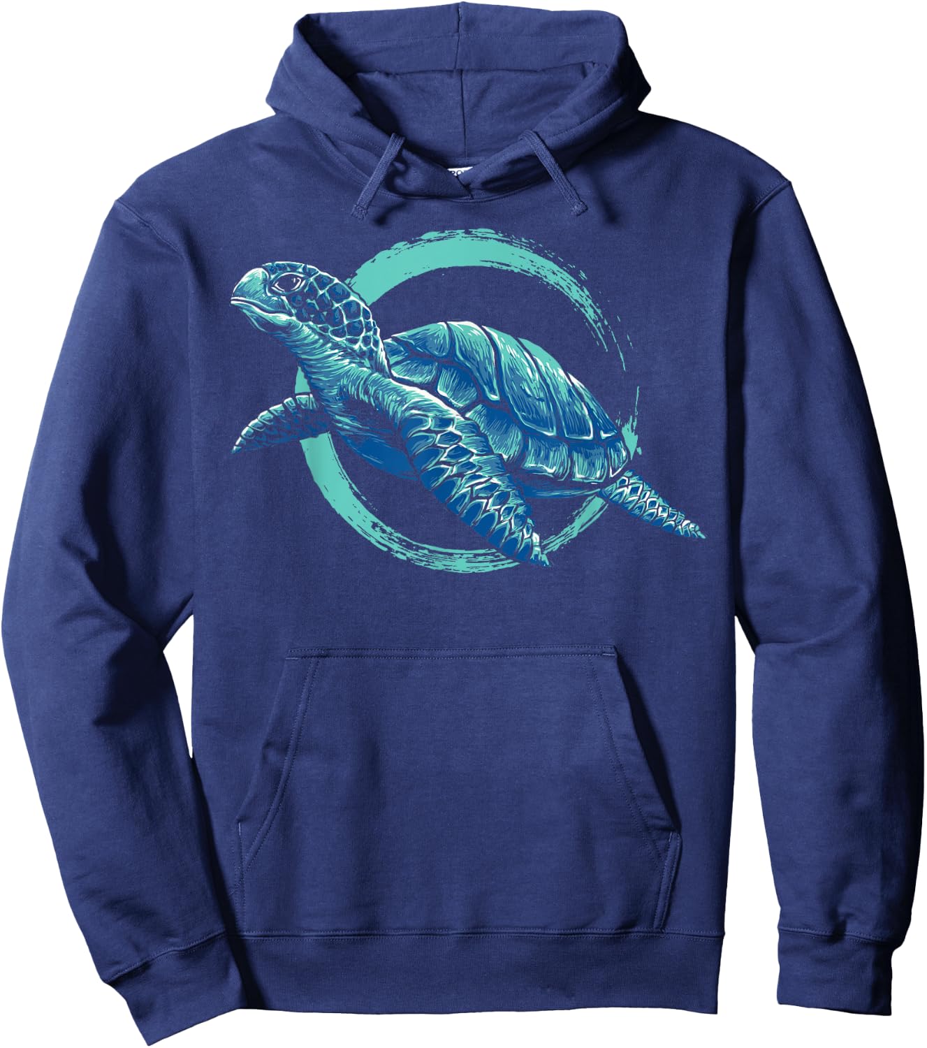 Cute Sea Animal Lover Ocean Pet Owner Gift Aquarium Turtle Hoodie - Hoodie | Navy