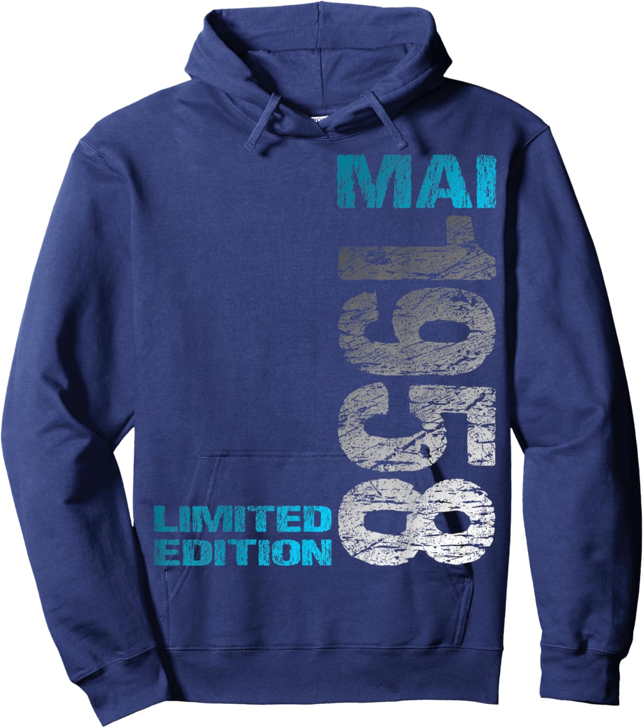 Mai 1958 Mann Frau 68. Geburtstag Limited Edition 68 Hoodie - Hoodie | Navy