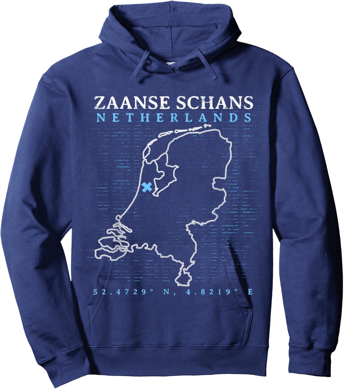 Netherlands Zaanse Schans Hoodie - Hoodie | Navy