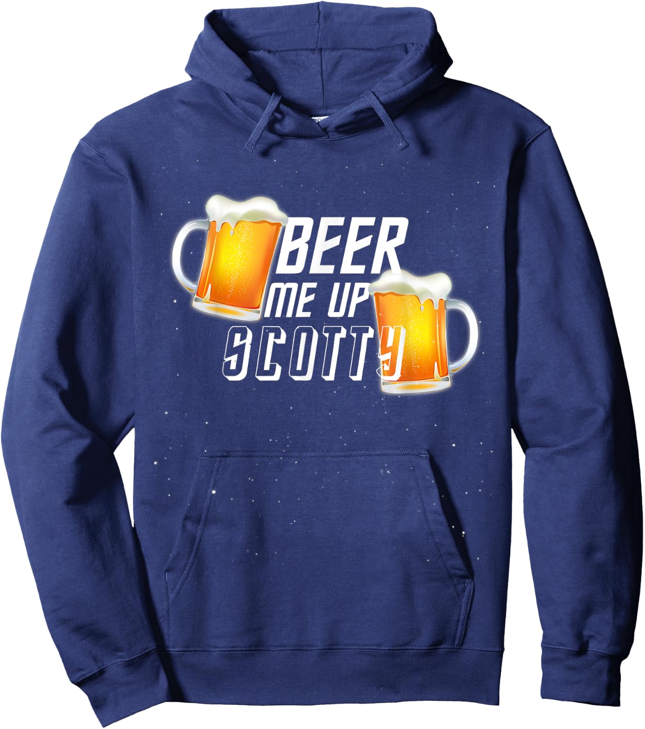 Beer "Beam" Beam Me up Scotty Hoodie - Hoodie | Navy