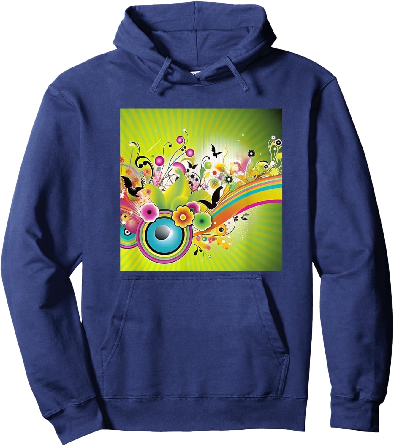 Frutiger Metro Gen Z Millennial Nostalgia Y2K Aesthetic Art Hoodie - Hoodie | Navy
