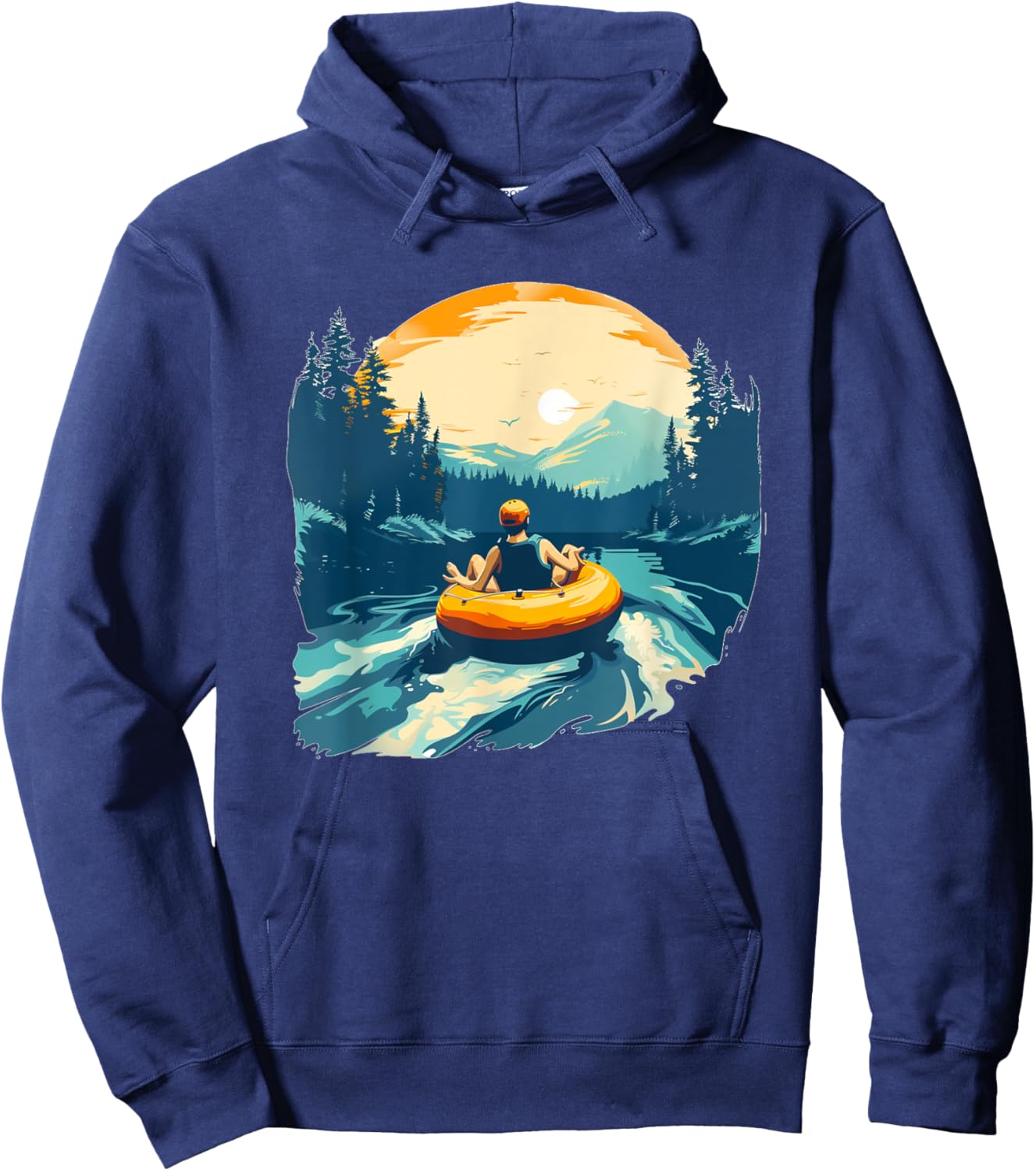 Pretty cool River tubing Costume for Kids and Adults Hoodie - Hoodie | Navy