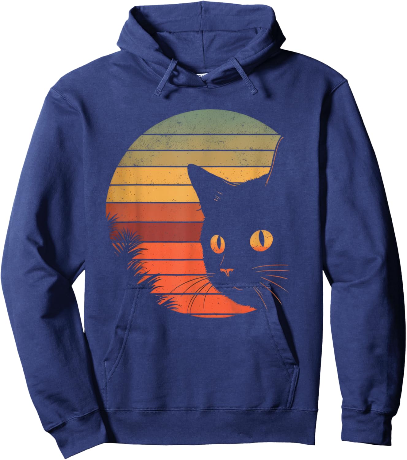 Vincent Van Gogh Starry Night Cat Lover Hoodie - Hoodie | Navy