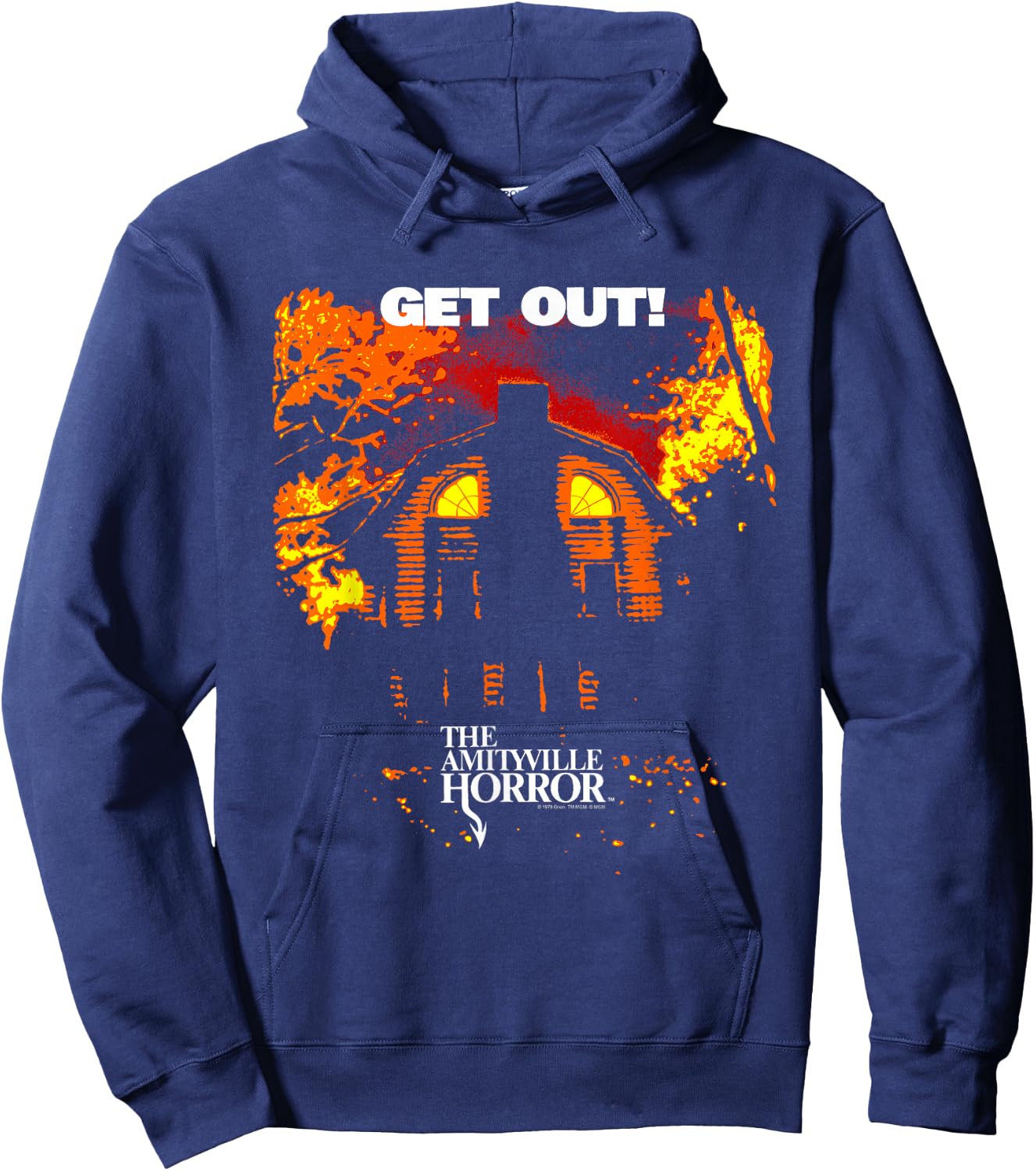 Amityville Horror Get Out Hoodie - Hoodie | Navy