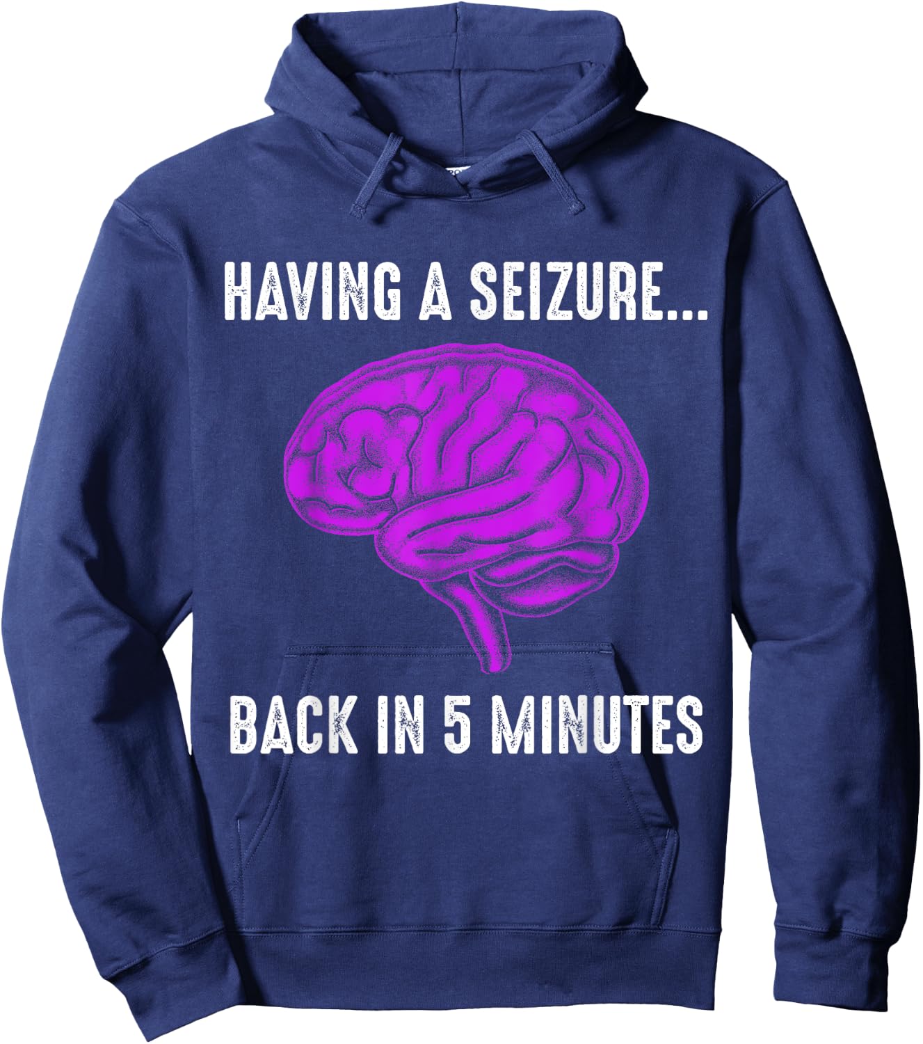 Epilepsy Awareness Having Seizure Epileptic Warrior Survivor Hoodie - Hoodie | Navy