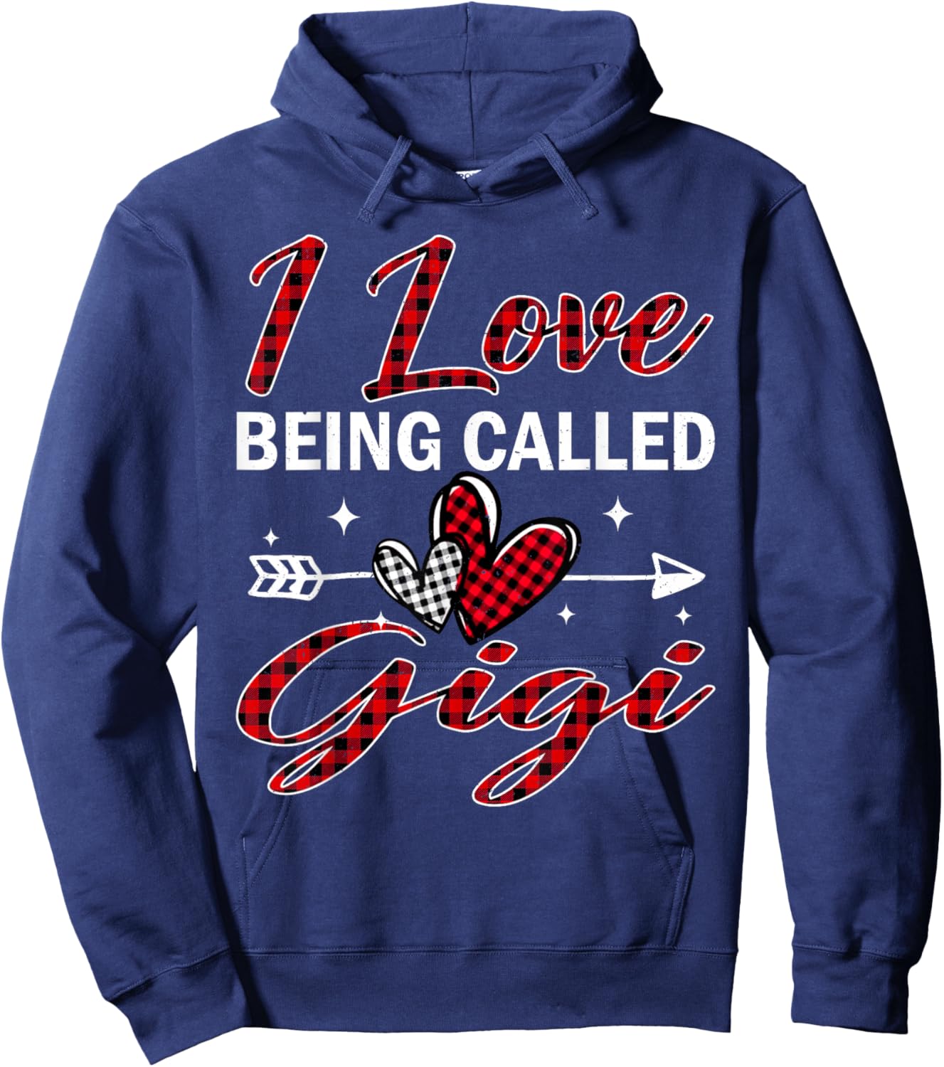 I Love Being Called Gigi Xmas Christmas Family Hoodie - Hoodie | Navy
