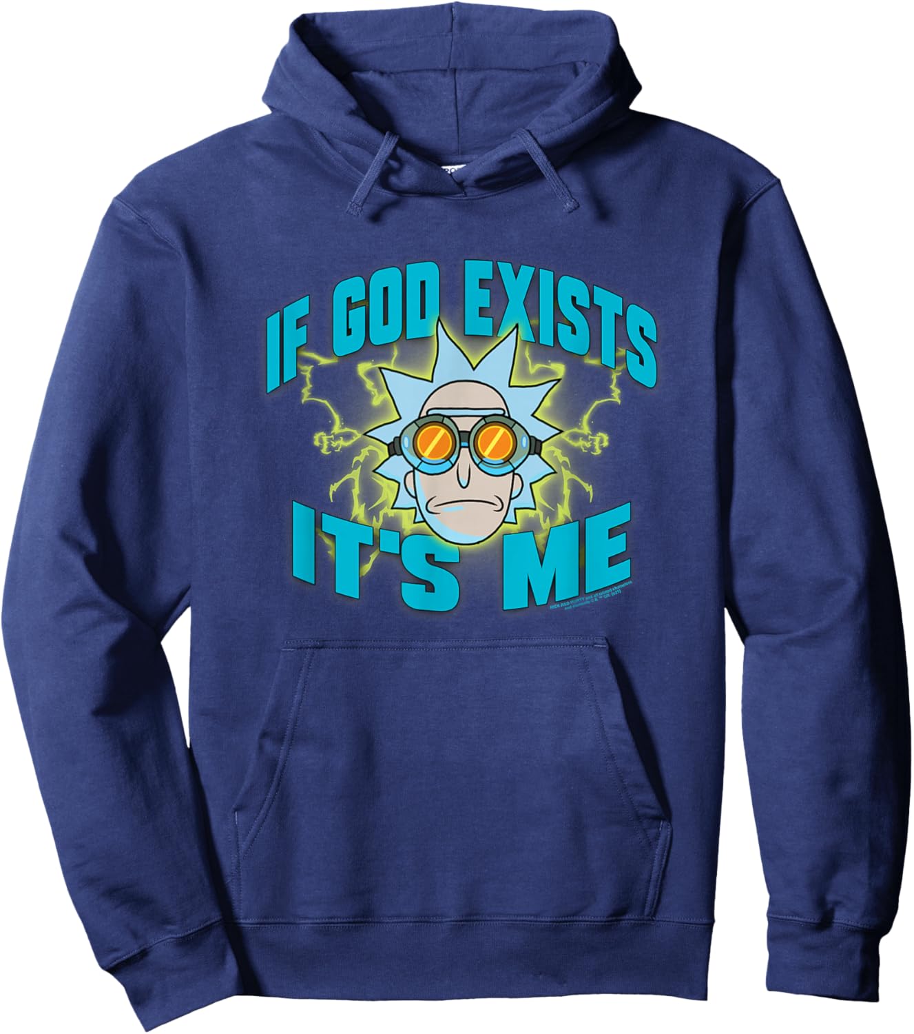 Rick and Morty If God Exists Hoodie - Hoodie | Navy