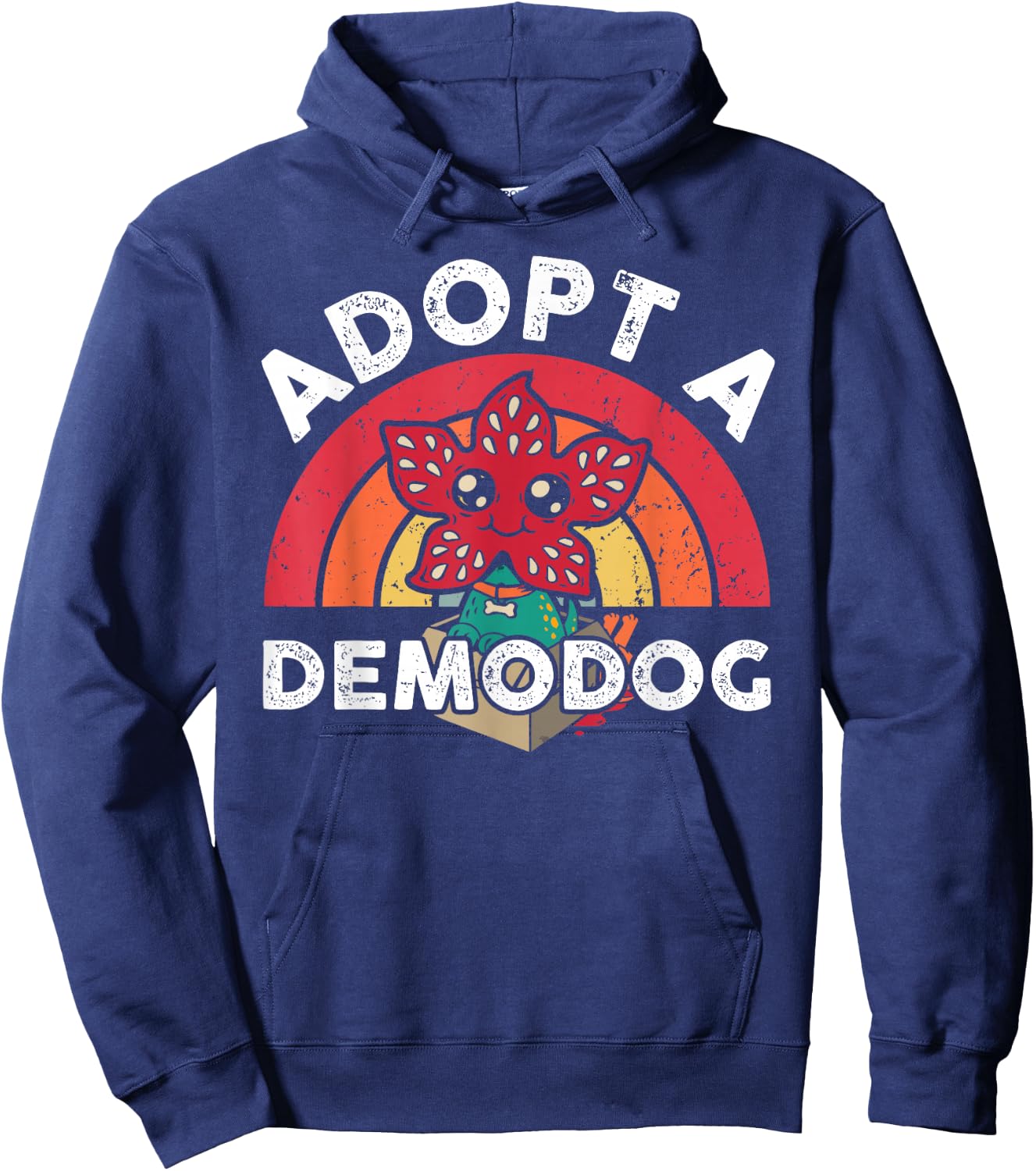 Adopt A Demodog Shirt Kids Women Men Cute Funny Dogs Lovers Hoodie - Hoodie | Navy