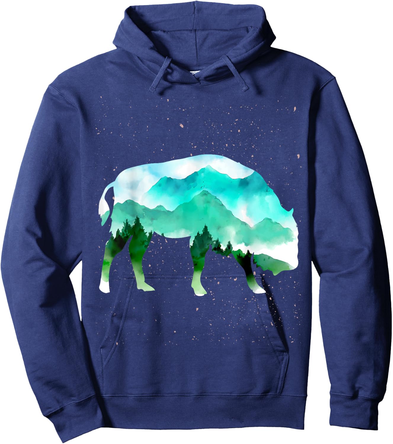 Landscape Buffalo Hoodie - Hoodie | Navy