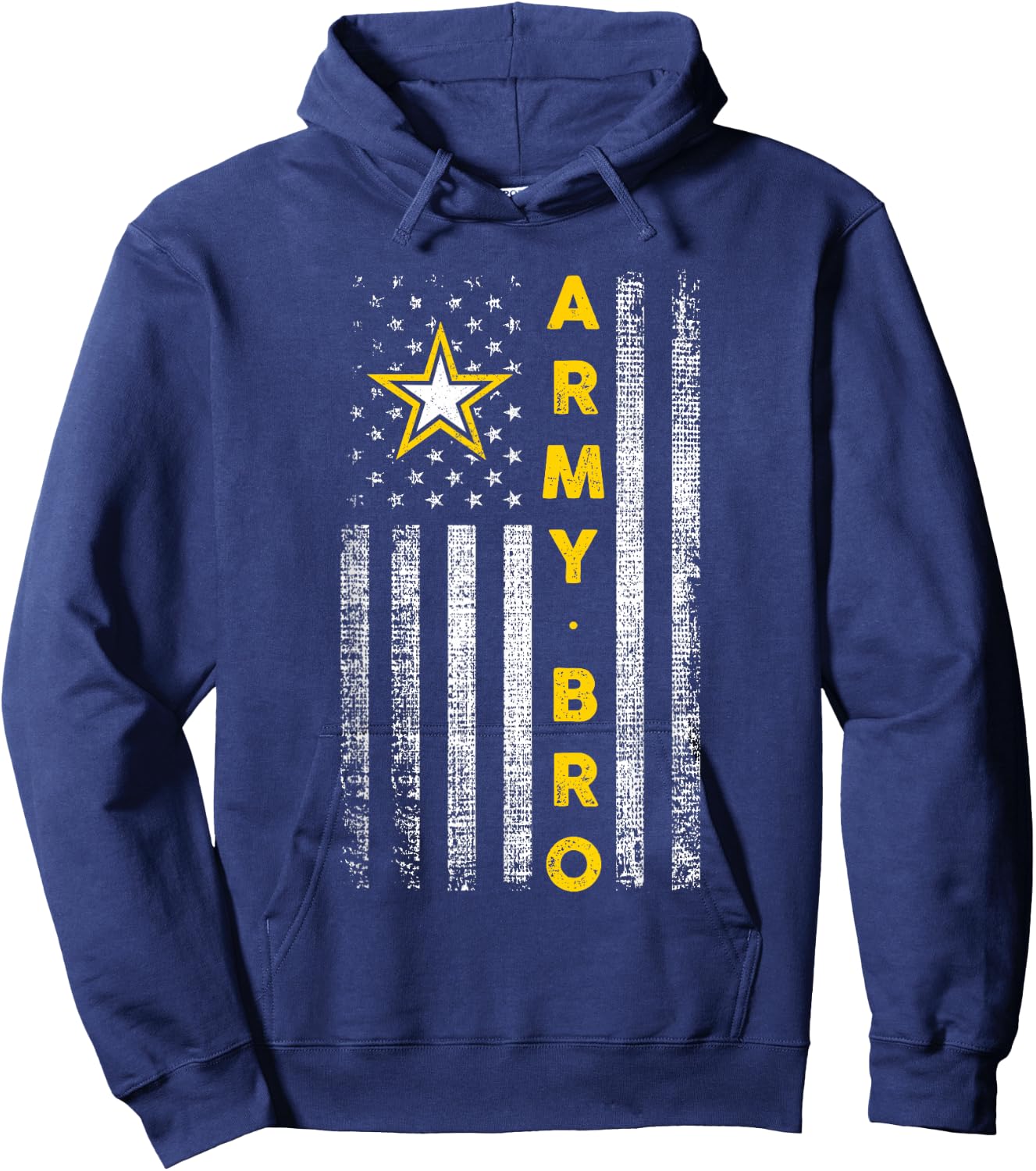 Patriotic Army Brother - United States Flag Hoodie - Hoodie | Navy
