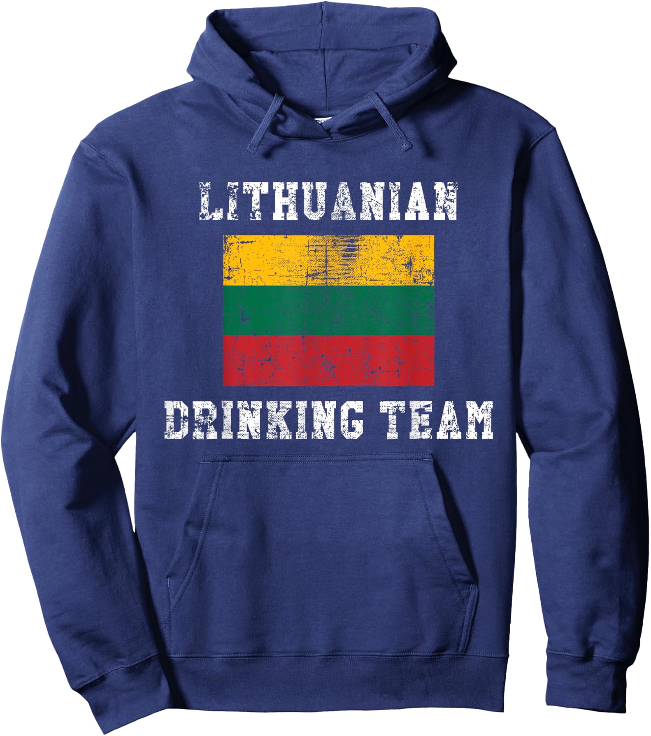 Lithuanian Drinking Team Funny National Pride Gift Hoodie - Hoodie | Navy