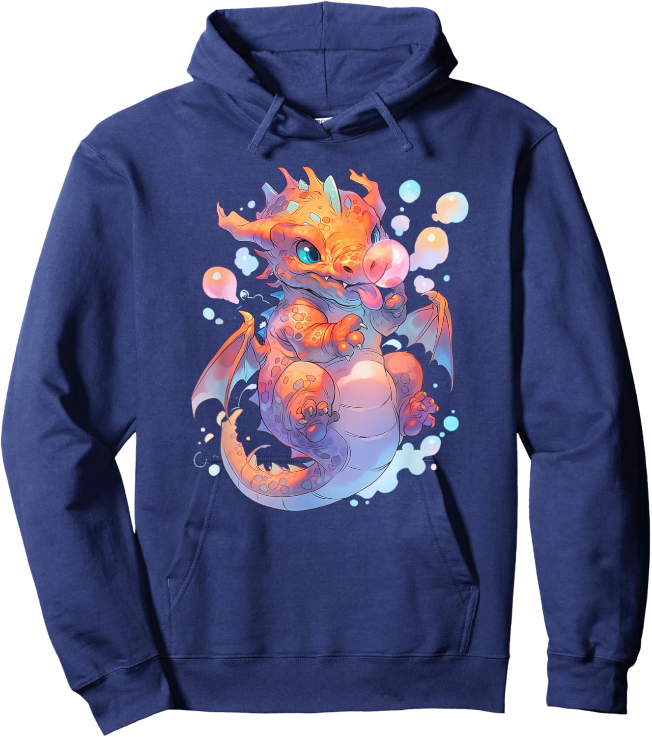 Cute Dragon funny Dragon lover baby Hoodie - Hoodie | Navy