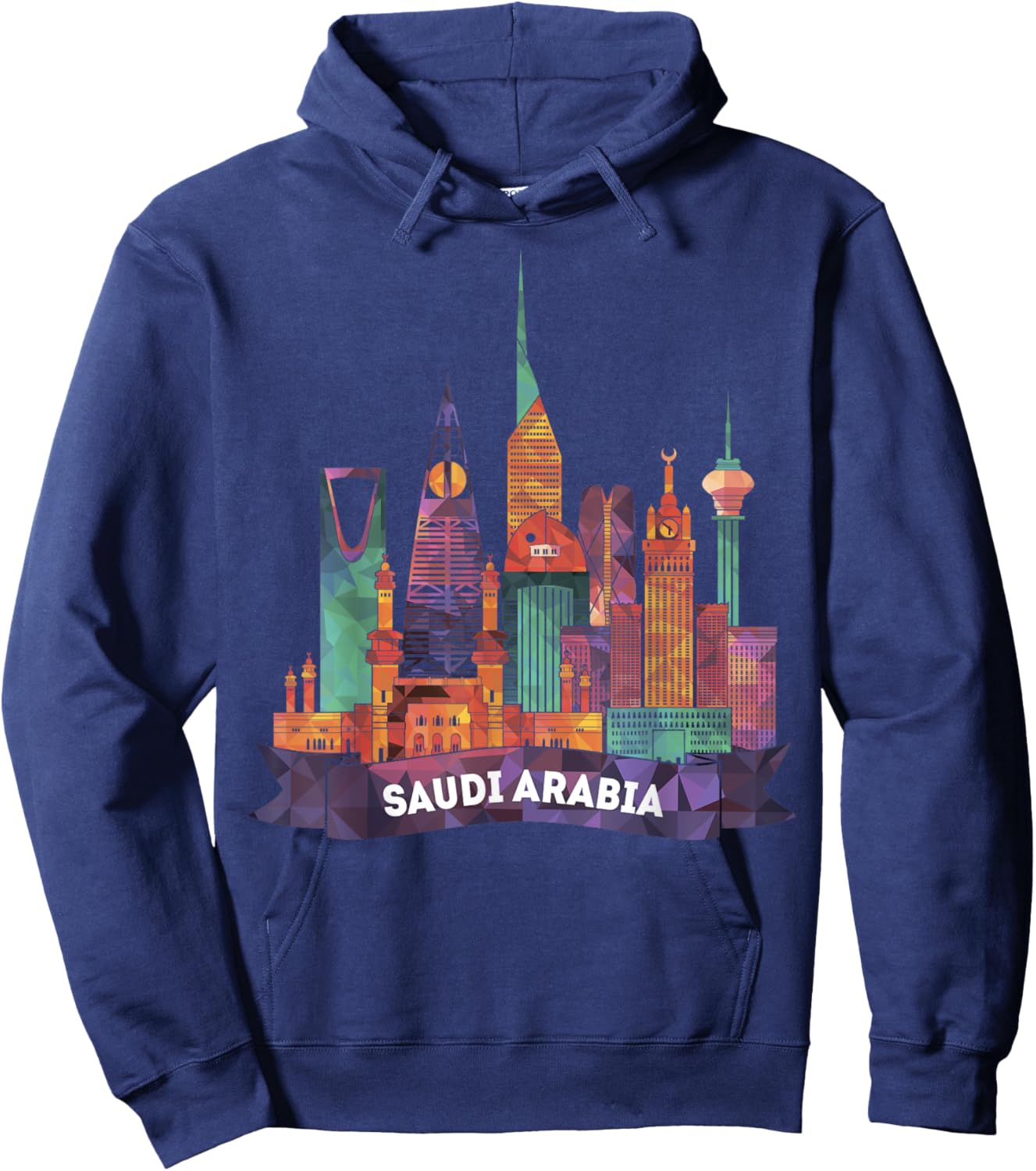 Travel Saudi Arabia Riyadh Jeddah Makkah Madinah Vacation Hoodie - Hoodie | Navy
