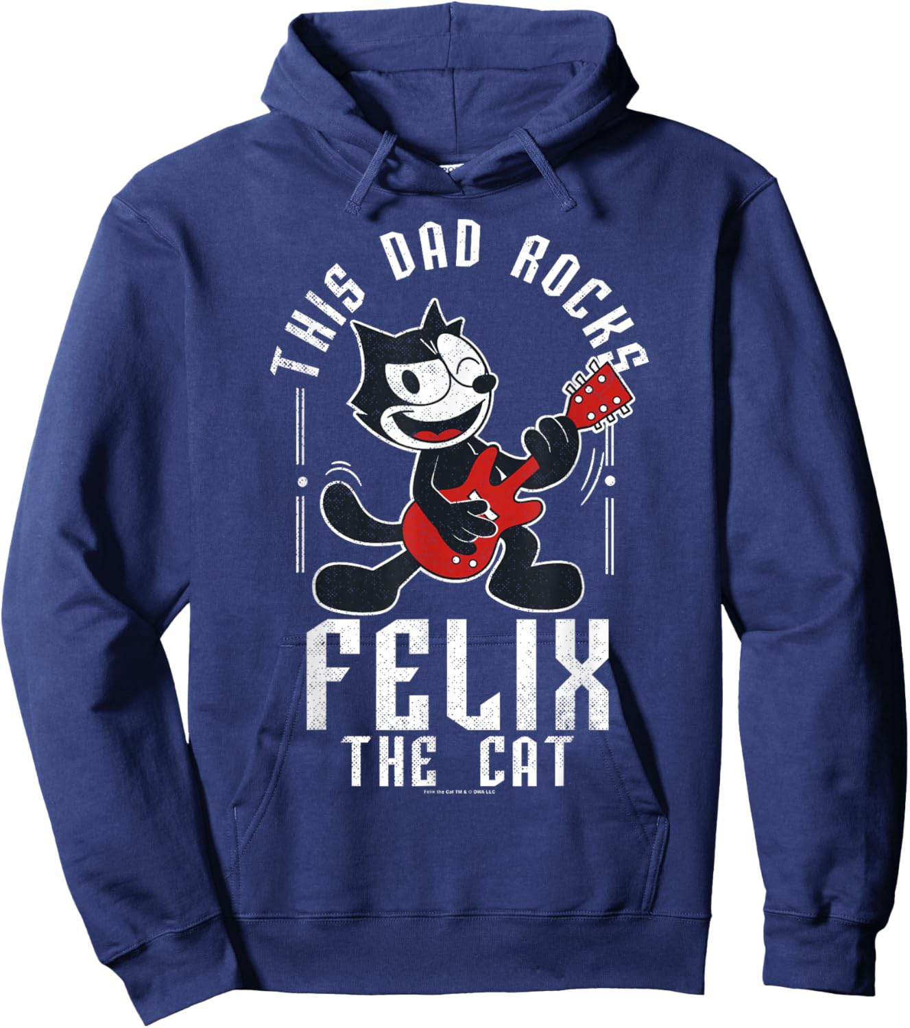 Felix the Cat Father's Day This Dad Rocks Poster Hoodie - Hoodie | Navy