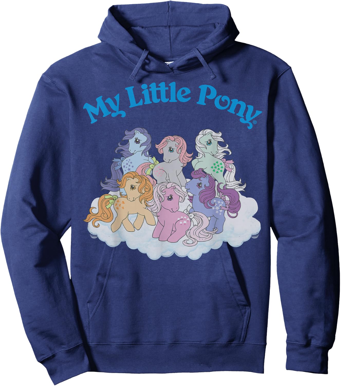 My Little Pony Original First Generation Pony Group Shot Small Hoodie - Hoodie | Navy