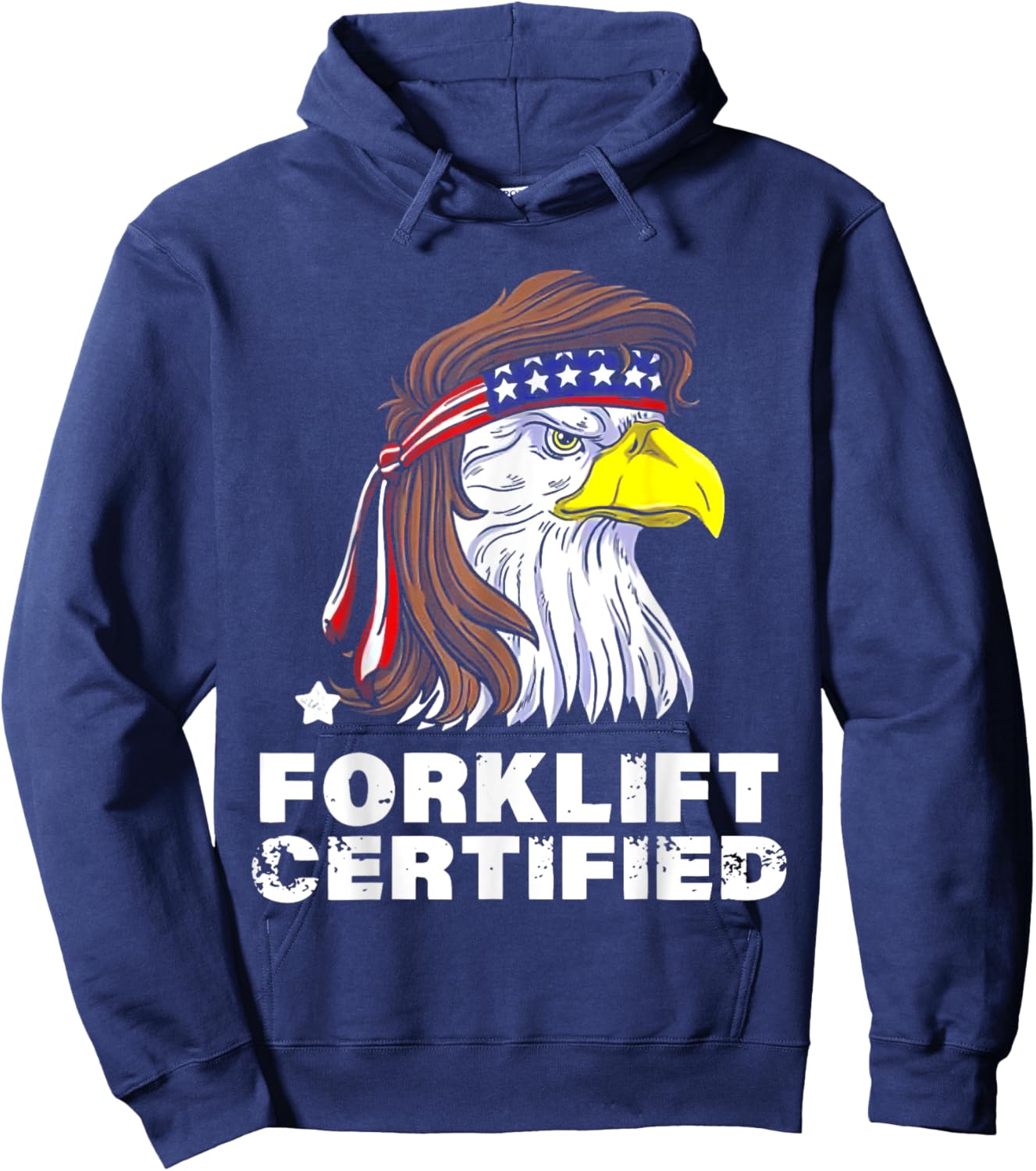 Forklift Certified Eagle America Hoodie - Hoodie | Navy