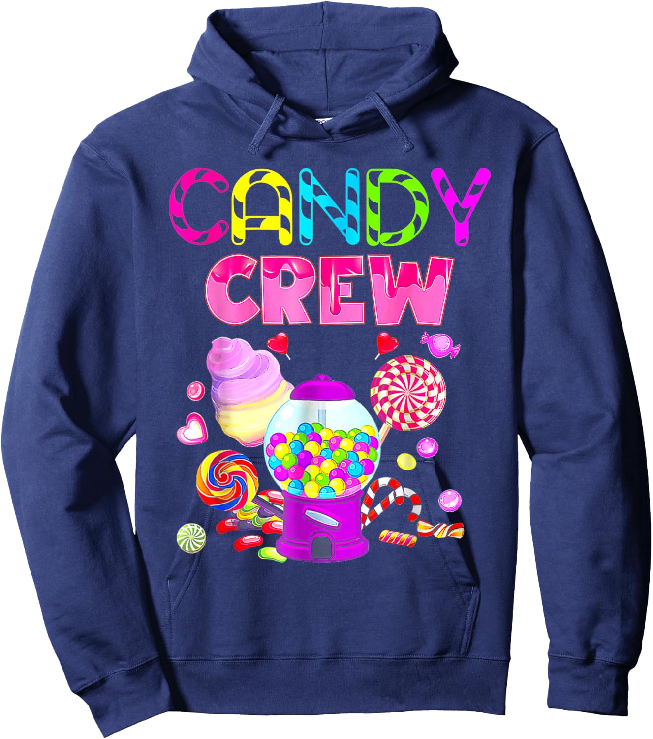 Candy Crew Decorations Sweetie Candy Squad Candy Halloween Hoodie - Hoodie | Navy
