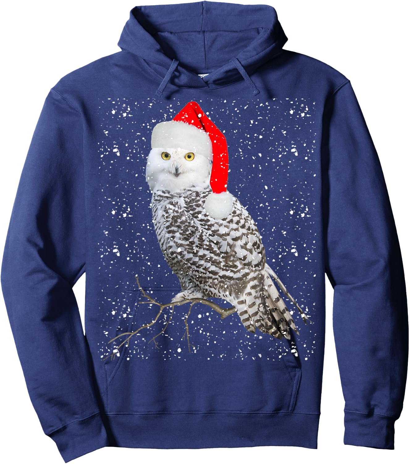Christmas Snow Owl Hoodie - Hoodie | Navy