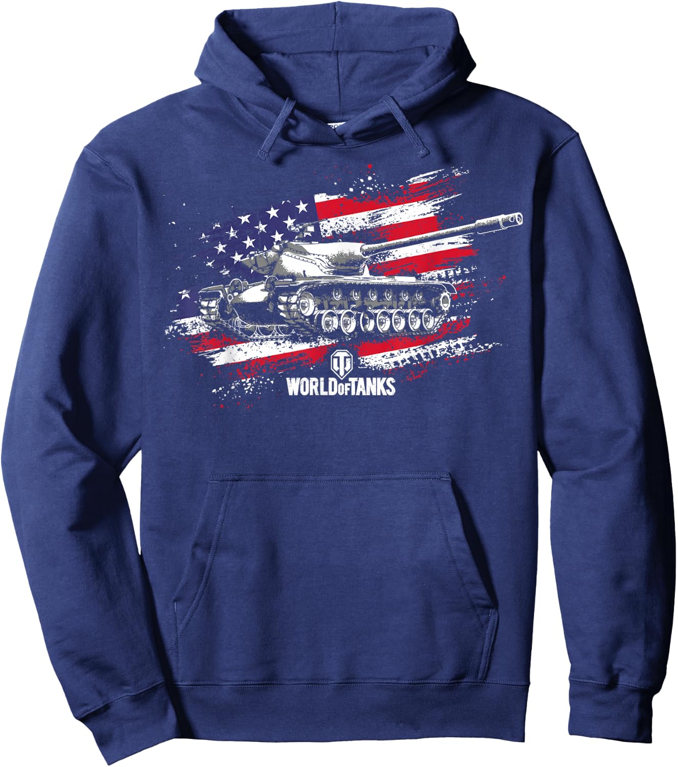World of Tanks Red, White, and Blue...and a T57 Heavy Tank! Hoodie - Hoodie | Navy