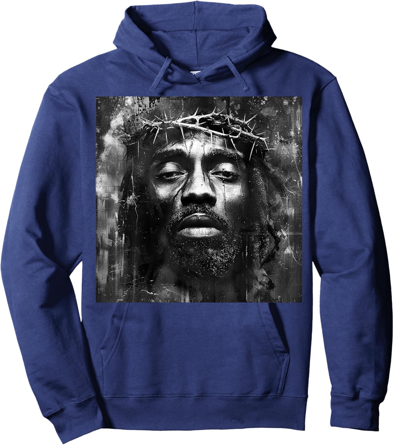 Black Jesus, Christianity, Church, Christ, Jesus Hoodie - Hoodie | Navy