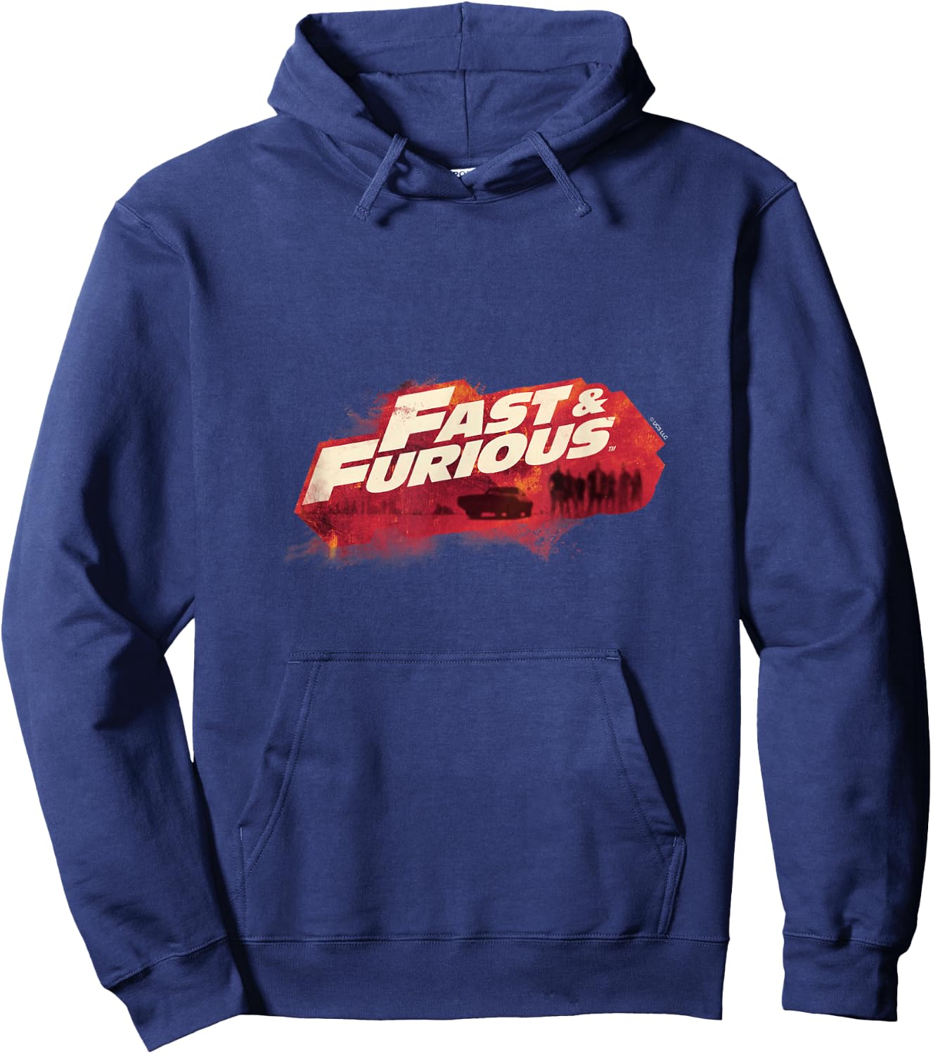 Fast & Furious Red Hue Logo Hoodie - Hoodie | Navy