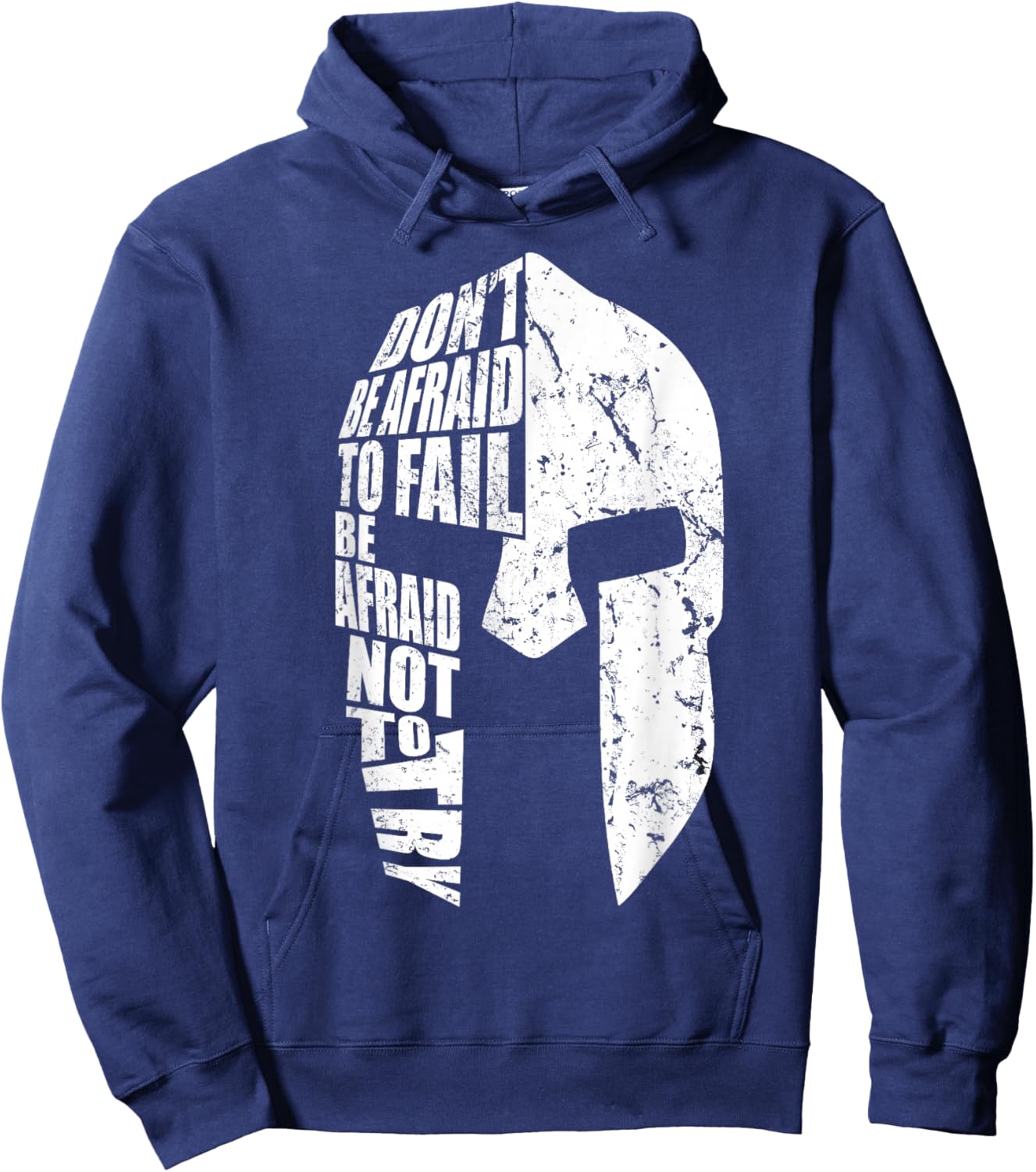 Spartan Do Not Afraid to Fail Motivation Women Gift Hoodie - Hoodie | Navy