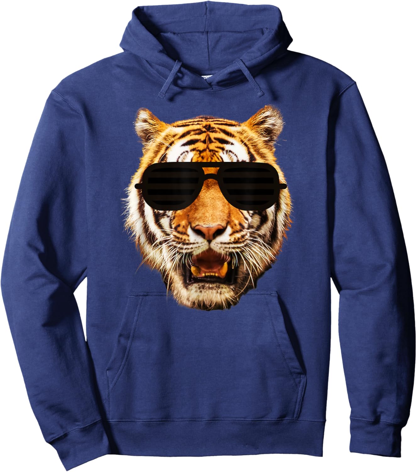 Kids Tiger Striped Black Sunglasses for Toddler, Boy, Girl Hoodie - Hoodie | Navy
