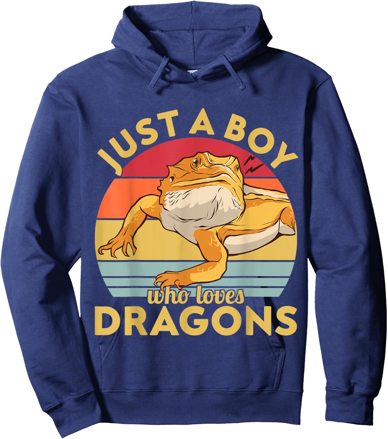 Just a Boy who loves Bearded Dragons Hoodie - Hoodie | Navy