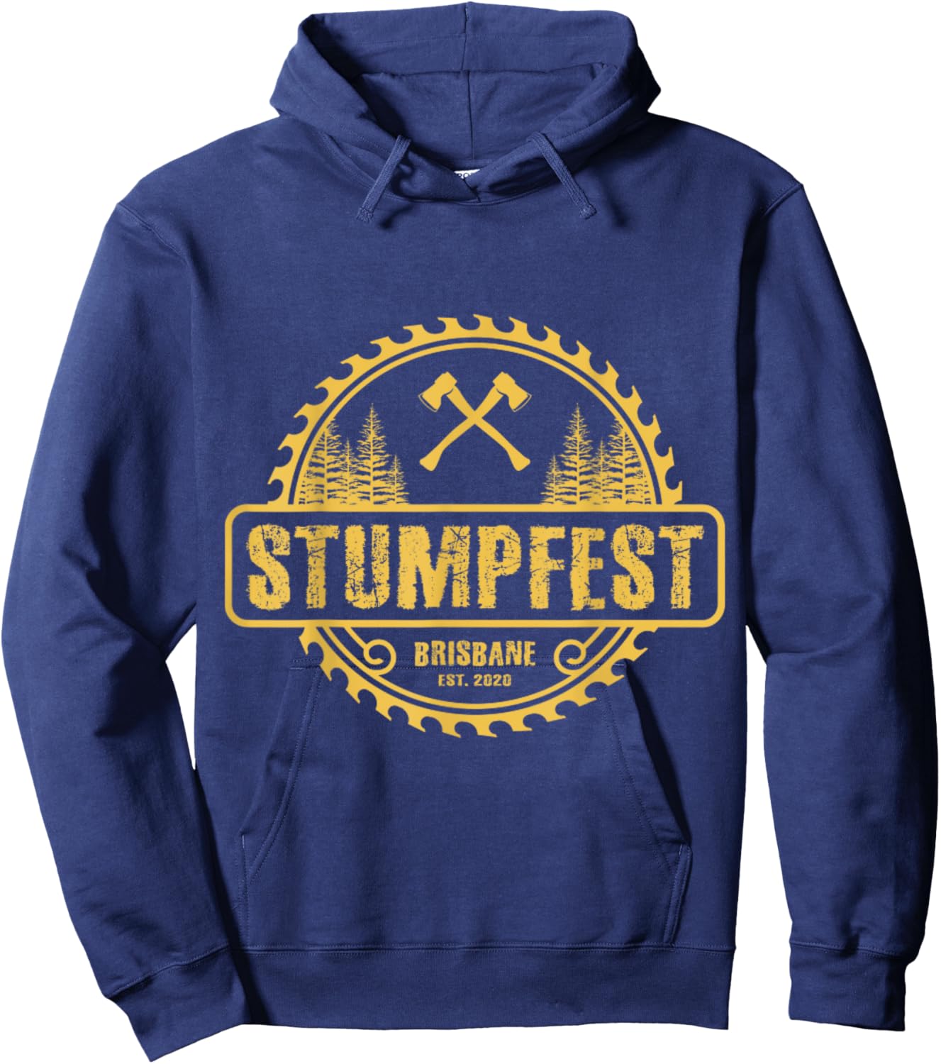 Stumpfest uprroting nail salons since 2020 Funny Dad Mom Hoodie - Hoodie | Navy