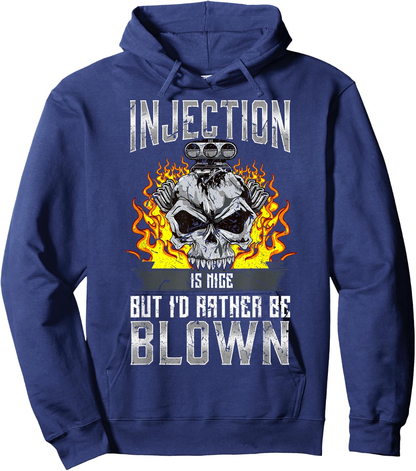 Grease Monkey Garage Mechanic Gift Hot Rod Fast Engines Guys Hoodie - Hoodie | Navy