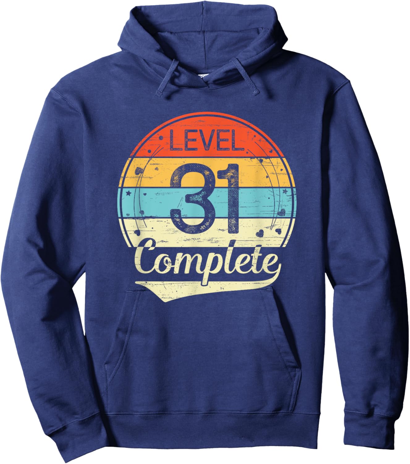 Level 31 Complete Retro 31st Wedding Anniversary Hoodie - Hoodie | Navy