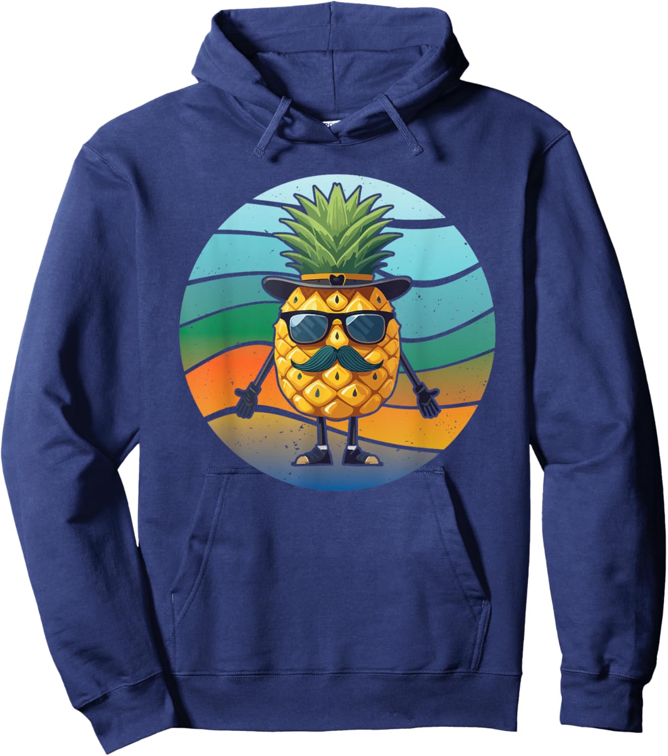 Pineapple Novelty Women Kids Pineapple Fruit Lover Hoodie - Hoodie | Navy