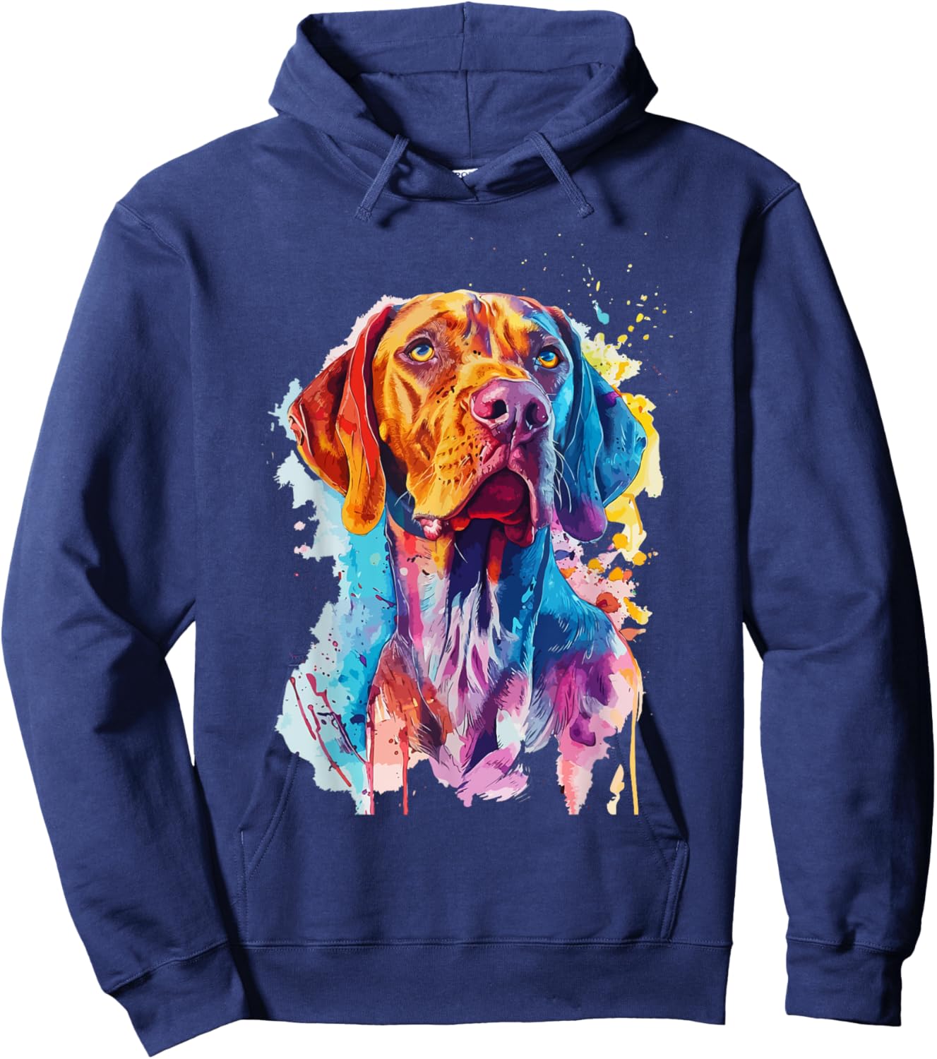 Vizsla Lovers Pop Art Design Vizsla Dog Women Kids Hoodie - Hoodie | Navy
