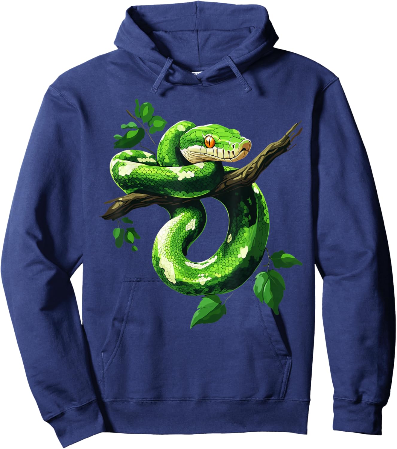 Green Tree Python Owner Reptiles for Snake Lover Hoodie - Hoodie | Navy