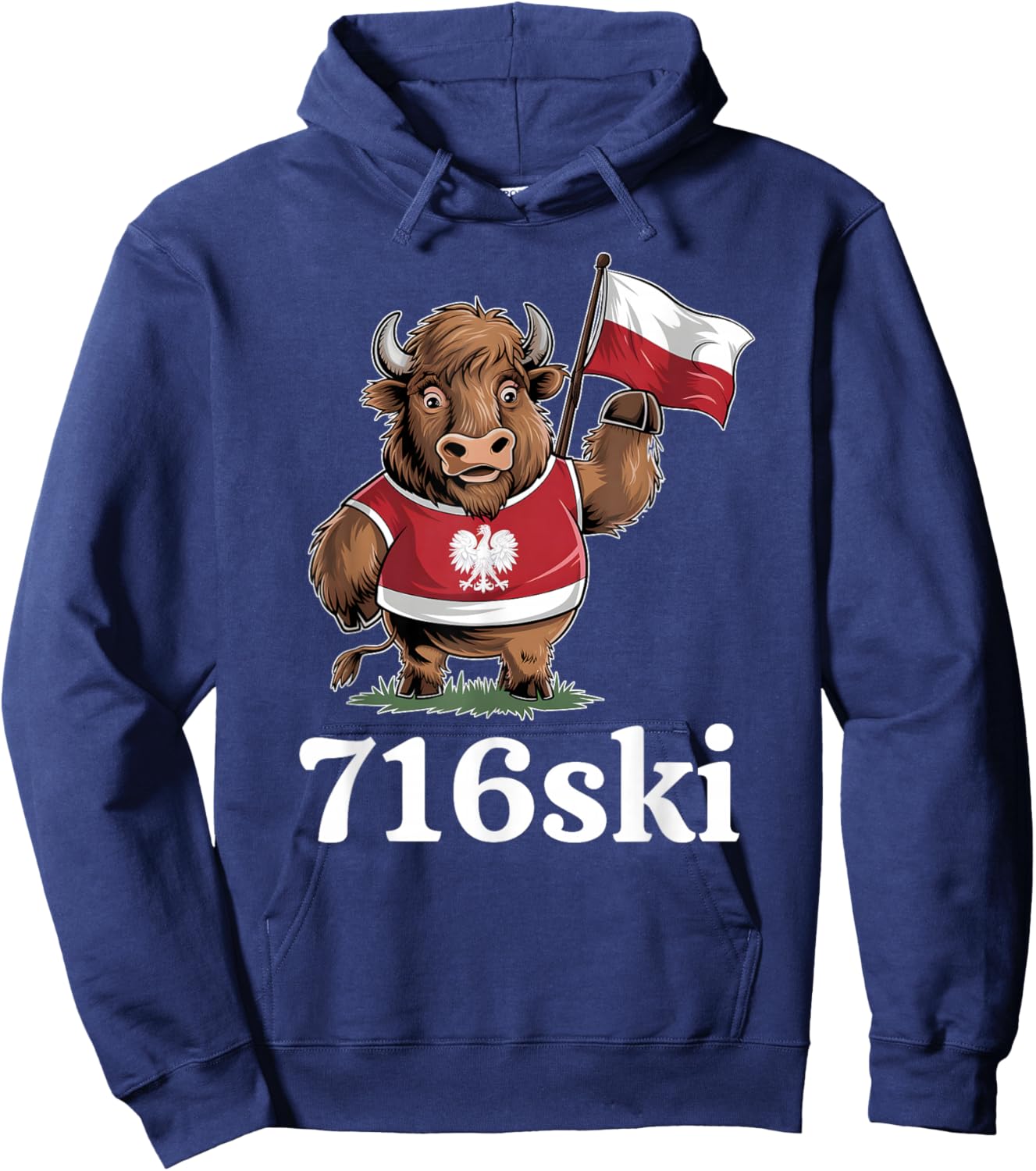 716ski Dyngus Day 2025 in Buffalo, New York Polish American Hoodie - Hoodie | Navy