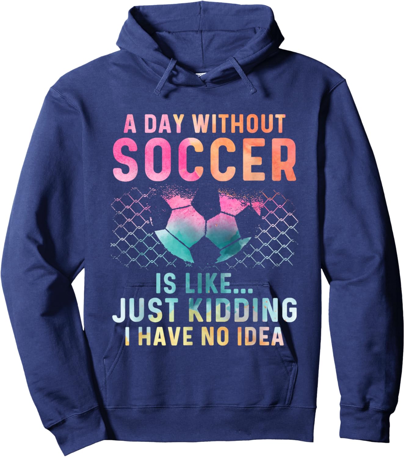 Soccer Player For Girl Goalkeeper Kick Sister Mother Hoodie - Hoodie | Navy