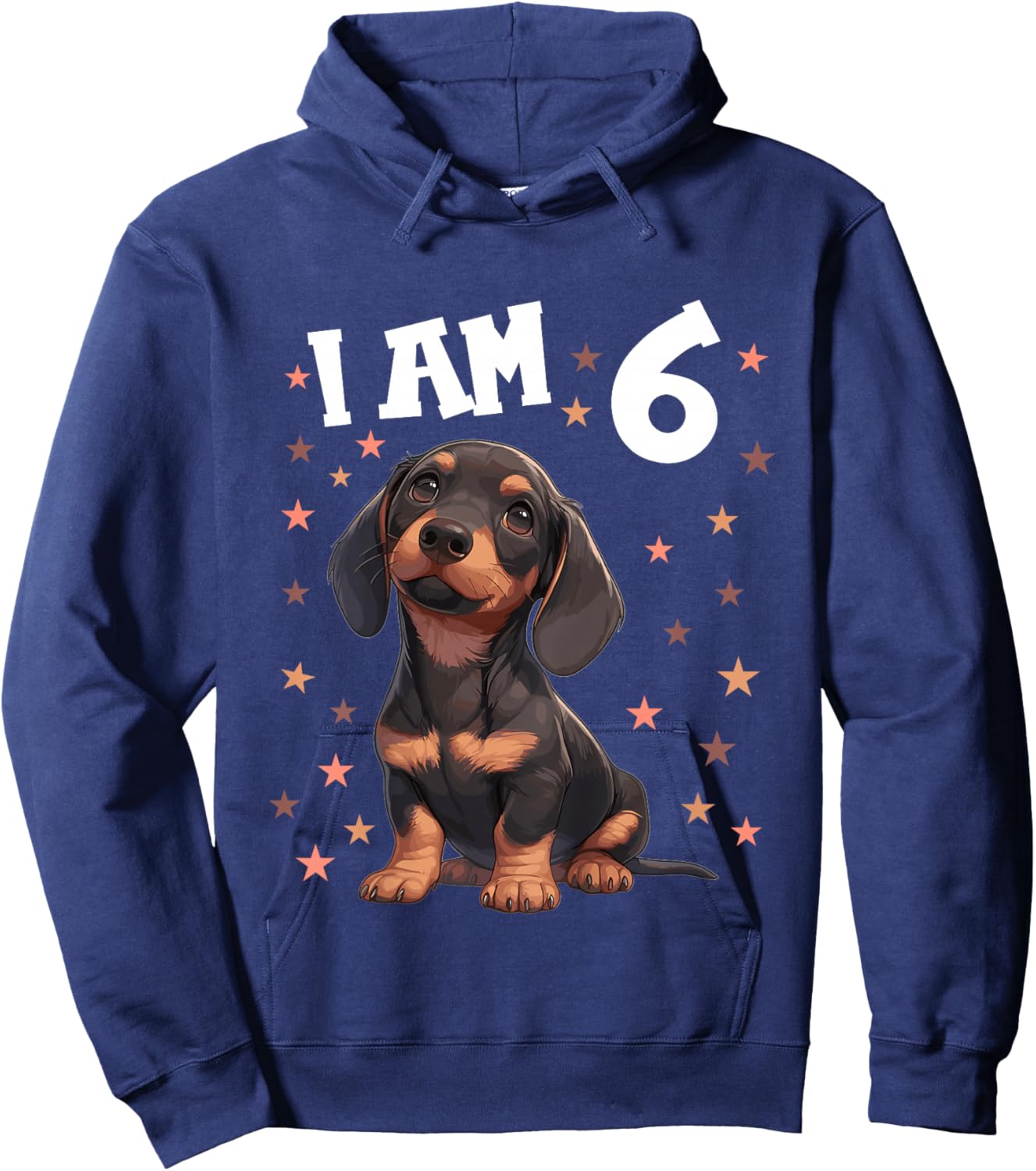 Kids 6 Years old 6th birthday Dachshunds Dachshund Hoodie - Hoodie | Navy