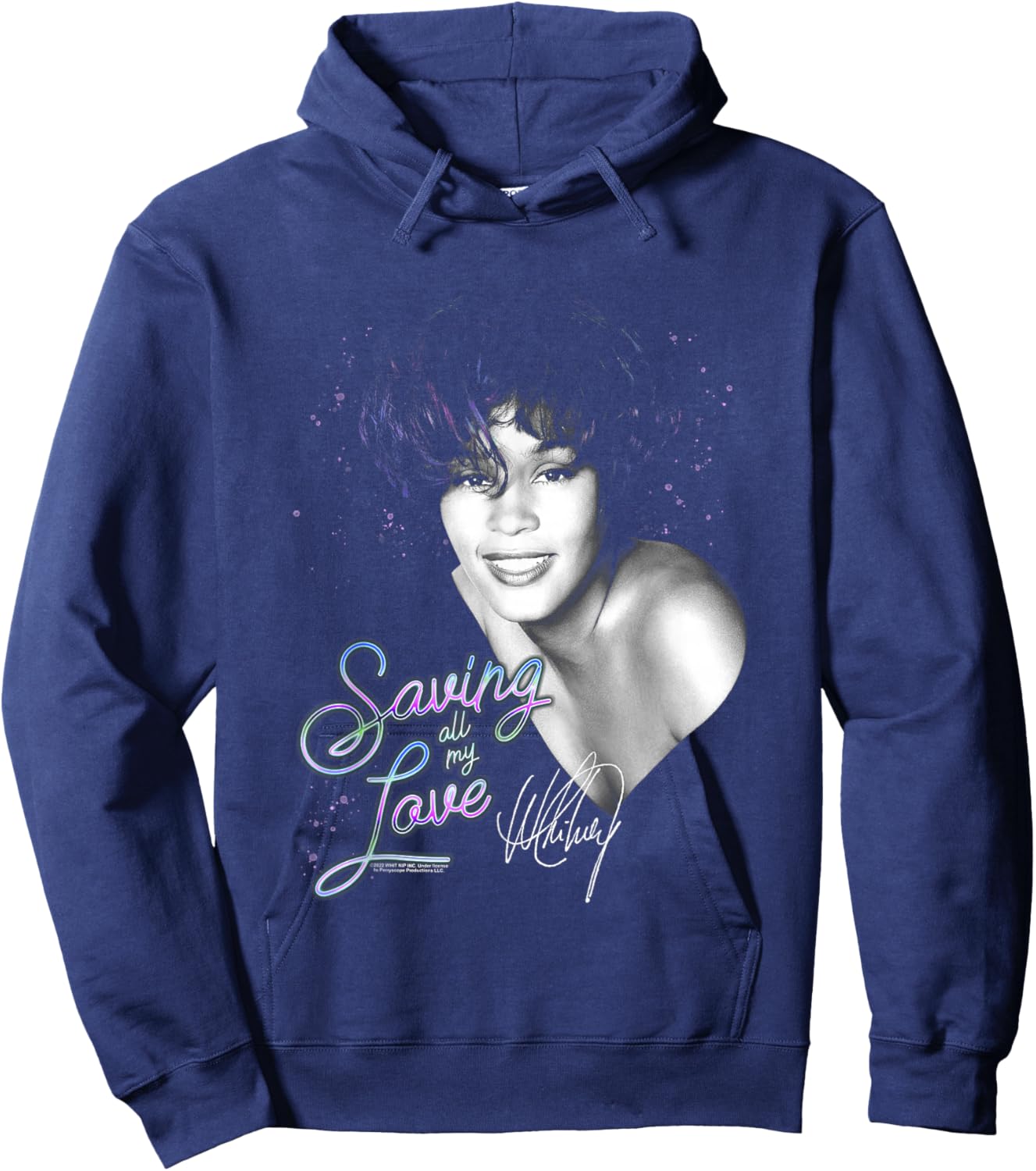 Whitney Houston Saving All My Love Hoodie - Hoodie | Navy