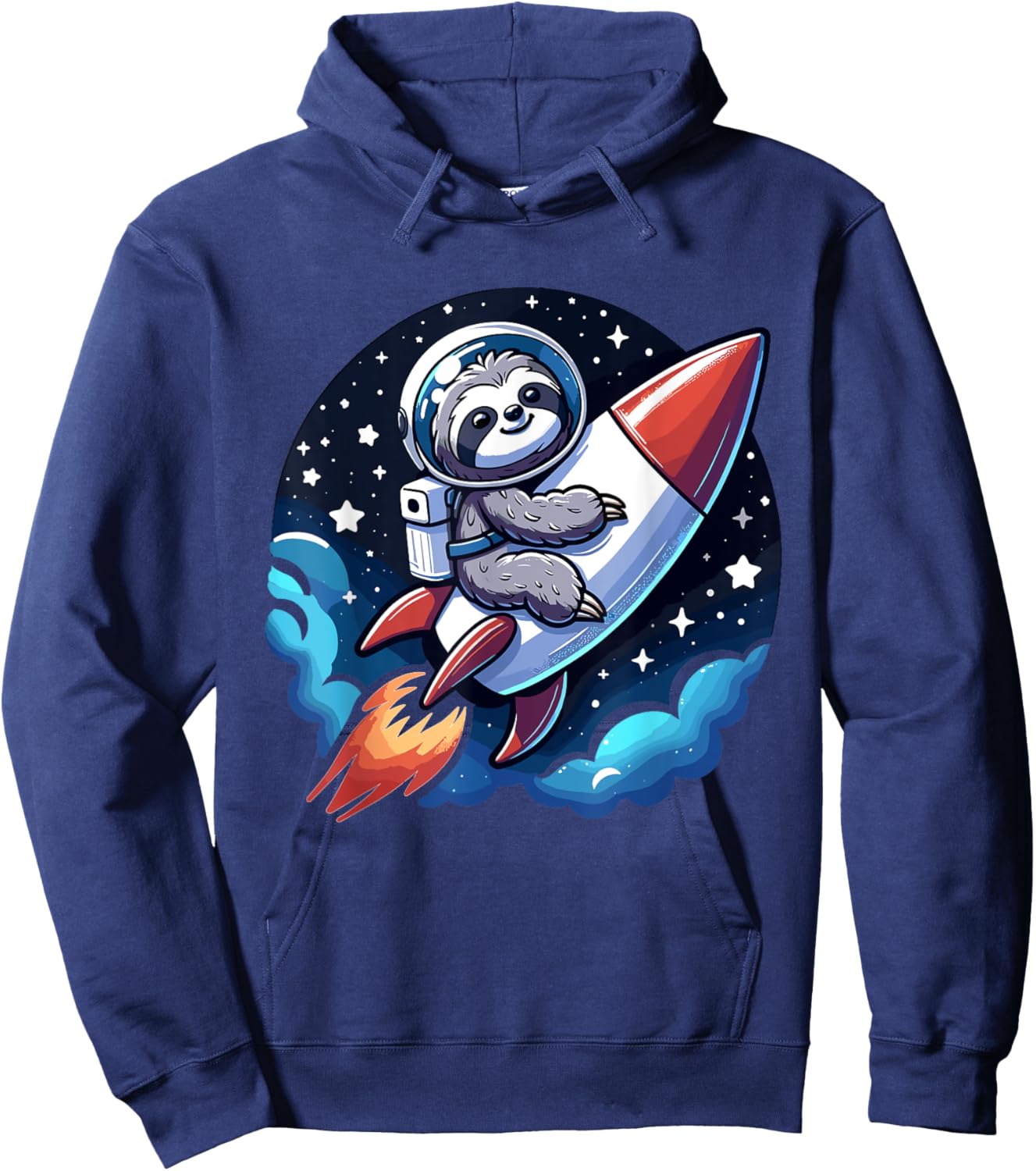 Rocket sloth boy Astonaut Hoodie - Hoodie | Navy