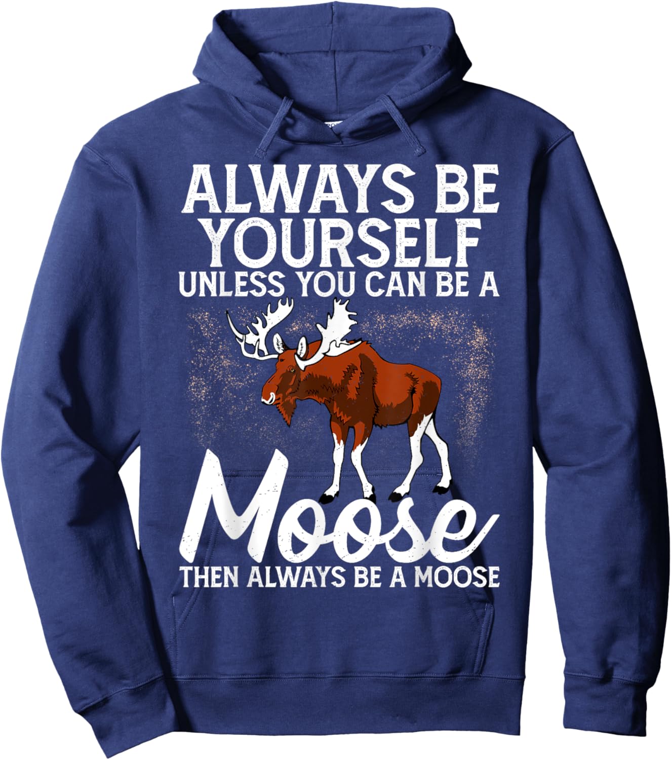 Moose Lover Men Women Kids Funny Saying Moose Hoodie - Hoodie | Navy