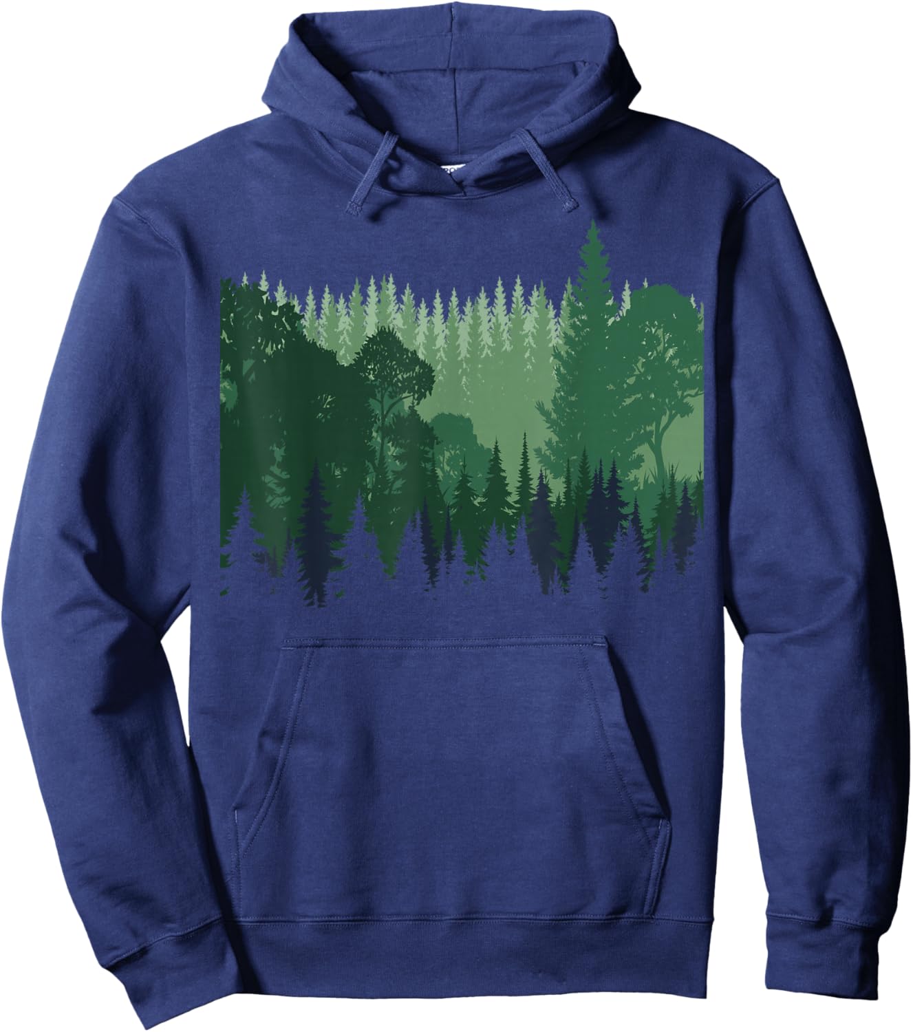 Nature Trees and Forest Hoodie - Hoodie | Navy