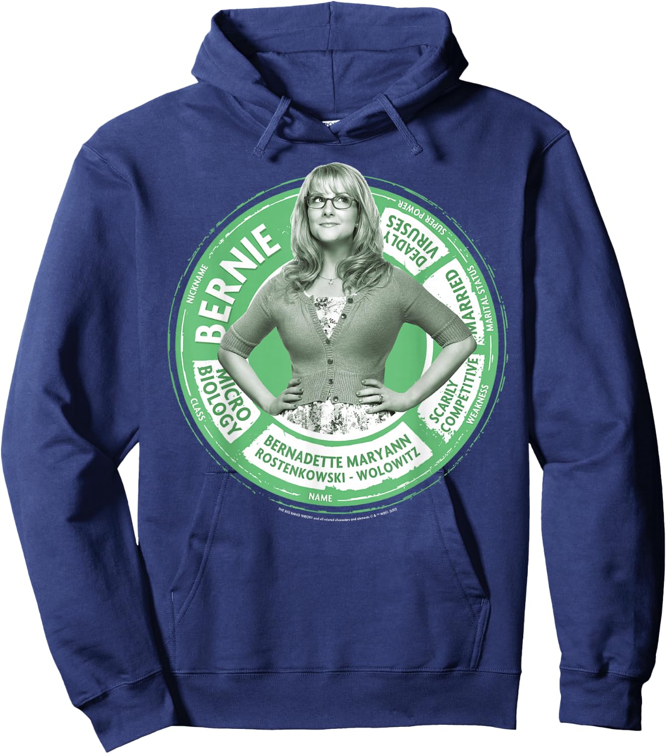 The Big Bang Theory Bernadette Statistics Hoodie - Hoodie | Navy
