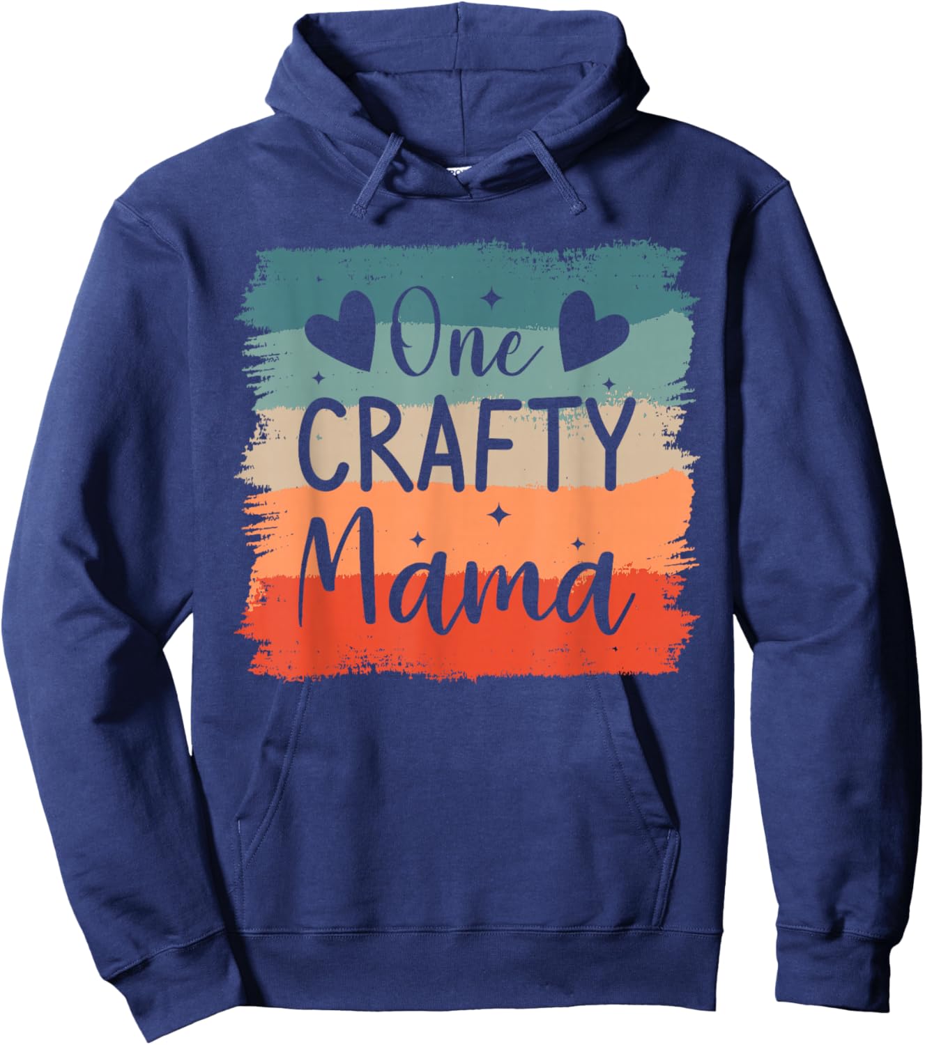 One Crafty Mama Crafting Crafts DIY Crafter Mom Hoodie - Hoodie | Navy