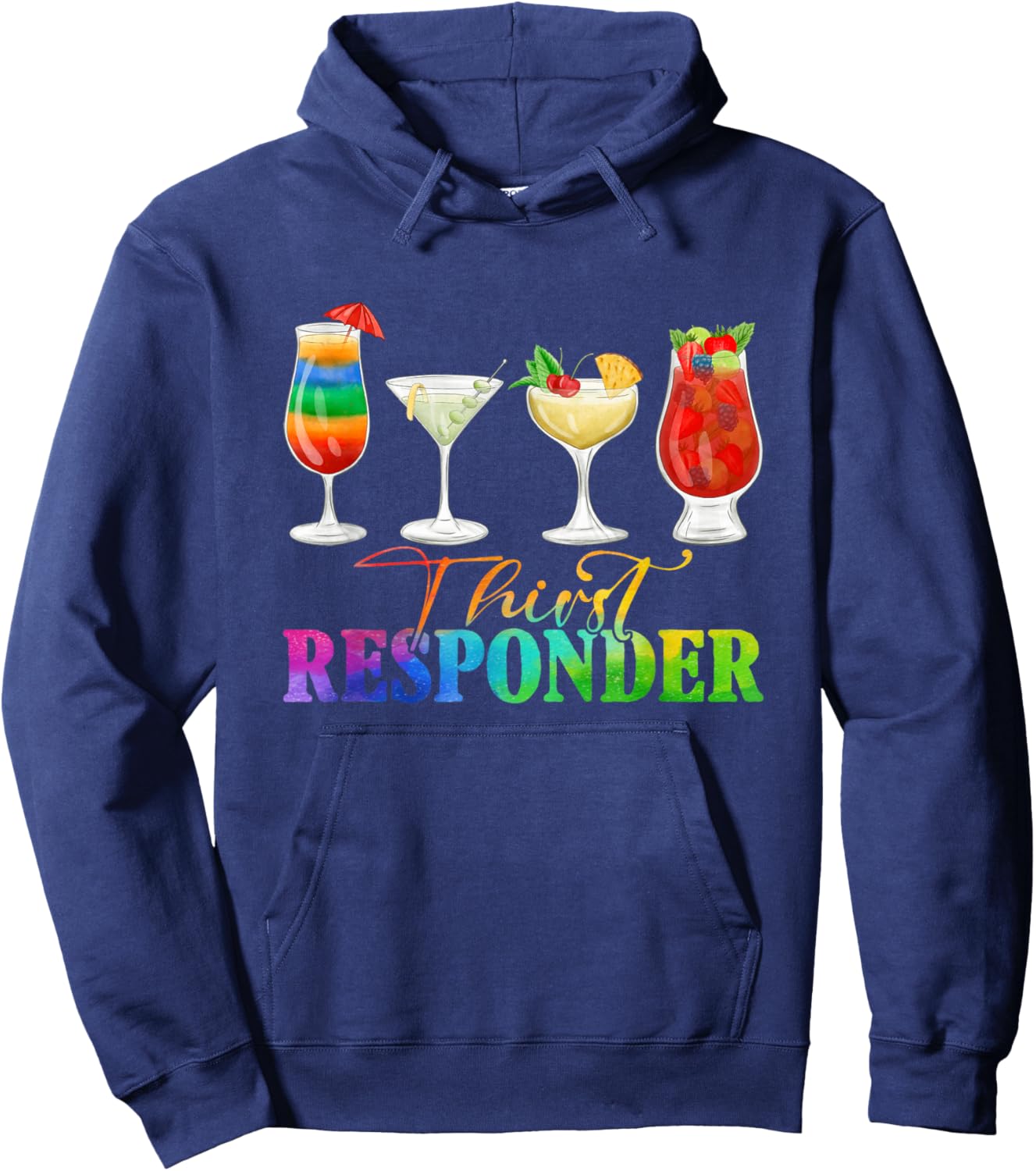 Thirst Response Responder Funny Bartender Mixologists Hoodie - Hoodie | Navy