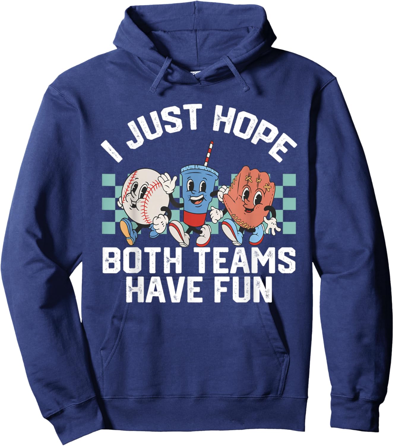 I Just Hope Both Teams Have Fun Women Or Men Baseball Hoodie - Hoodie | Navy