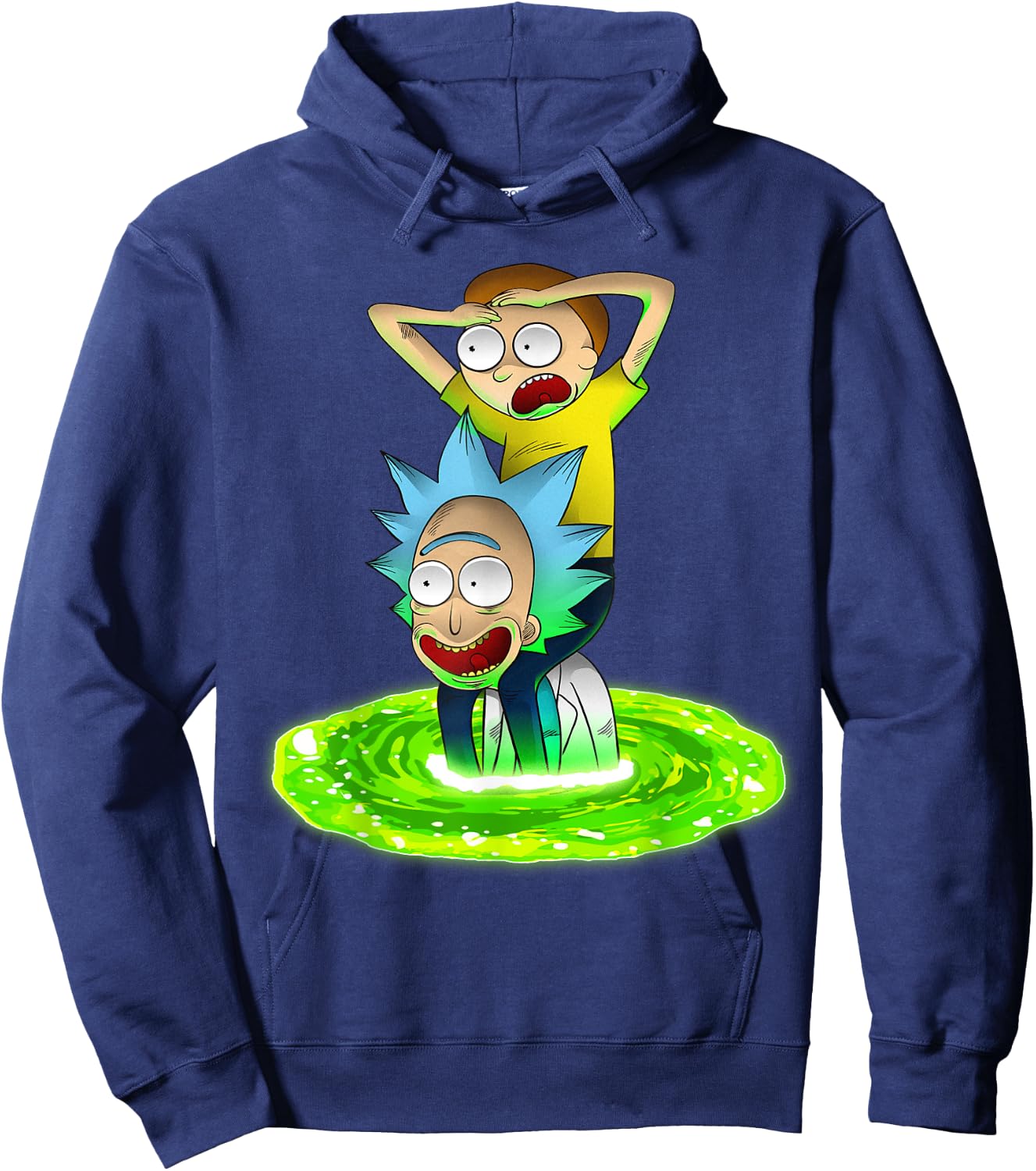 Mademark x Rick and Morty - Rick and Morty Shirt Seeking New Adventure Hoodie - Hoodie | Navy