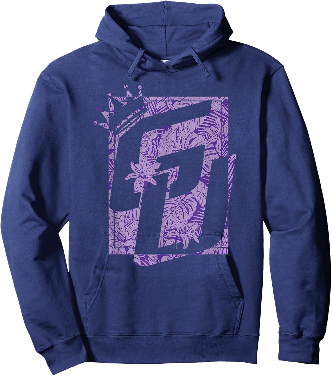 GU Purple Floral - 671 Guam Hoodie - Hoodie | Navy