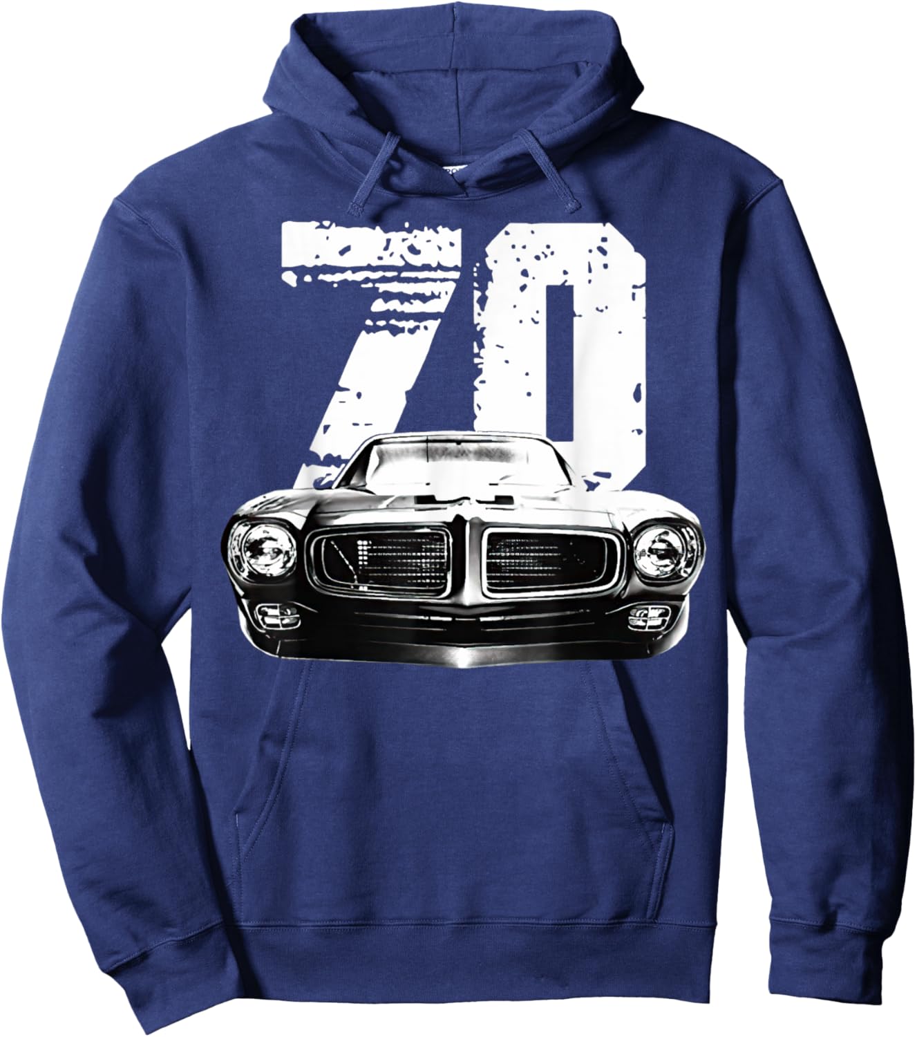 1970 trans am vintage black car MUSCLE CARS 70s CLASSIC Hoodie - Hoodie | Navy