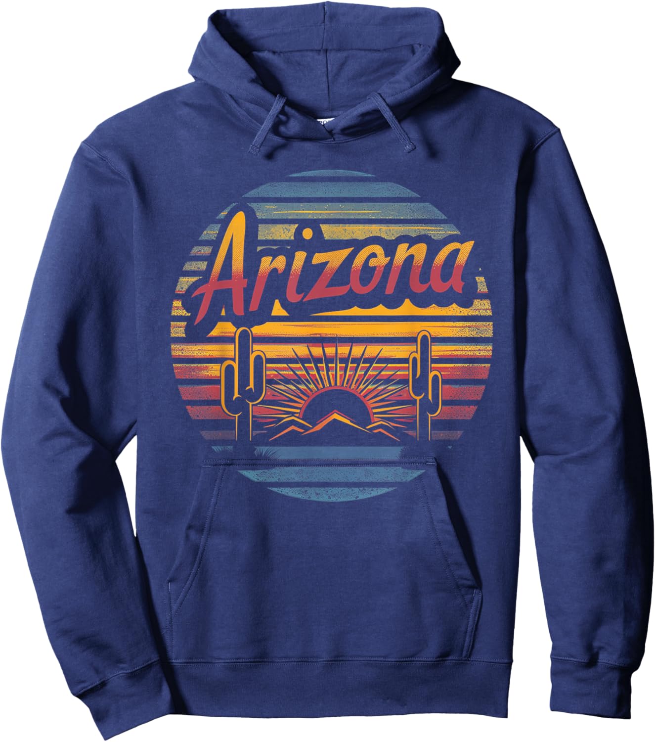 Arizona - Cool Funny Graphic Vintage Men Women Kids Retro Hoodie - Hoodie | Navy