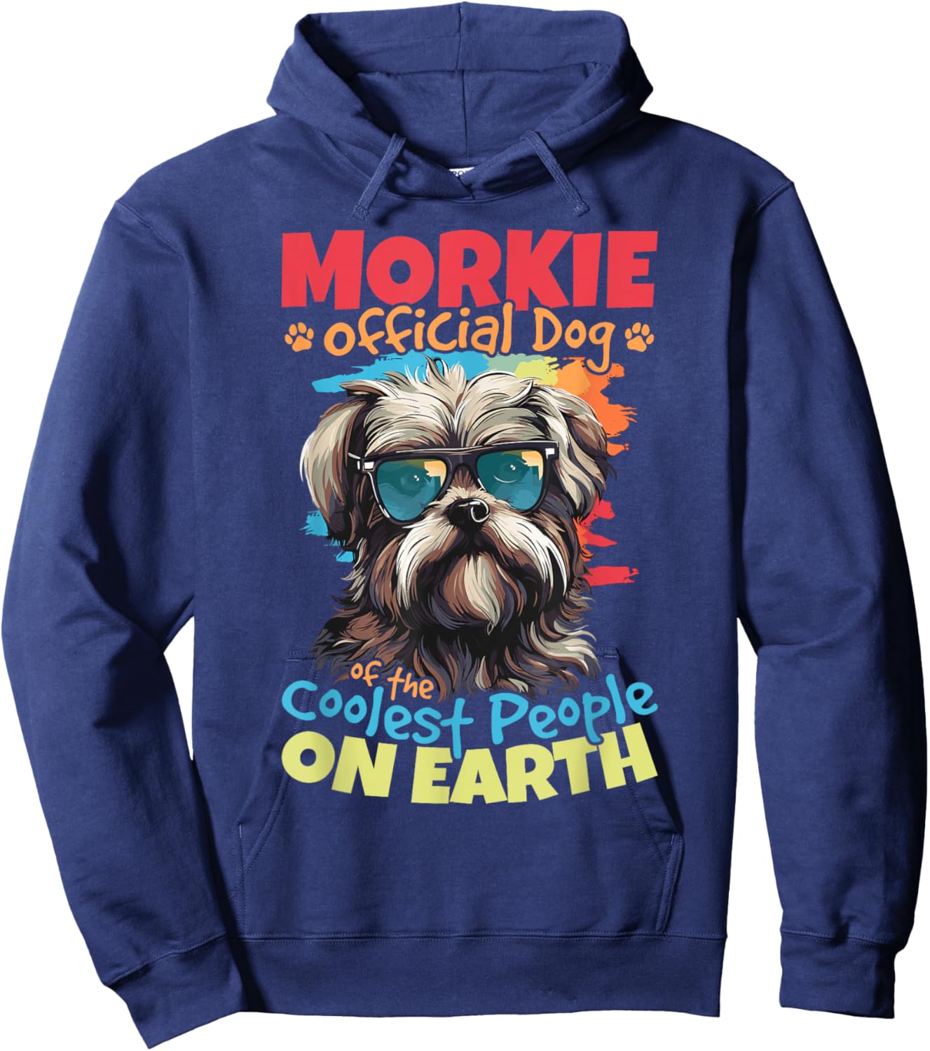 Morkie Dog Breed Pet Morkie Official Dog Hoodie - Hoodie | Navy